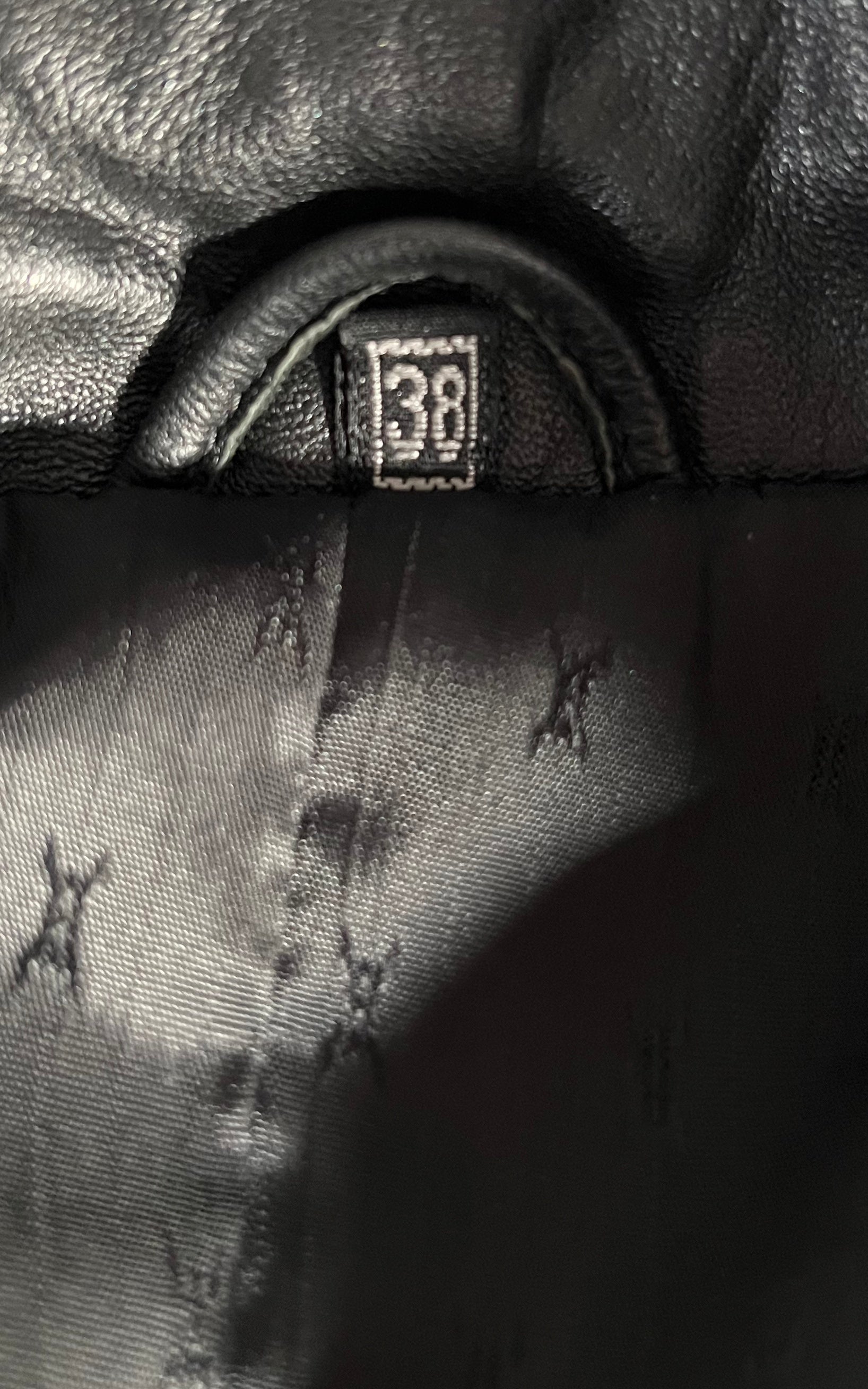 Vintage Big Shoulder Leather Jacket