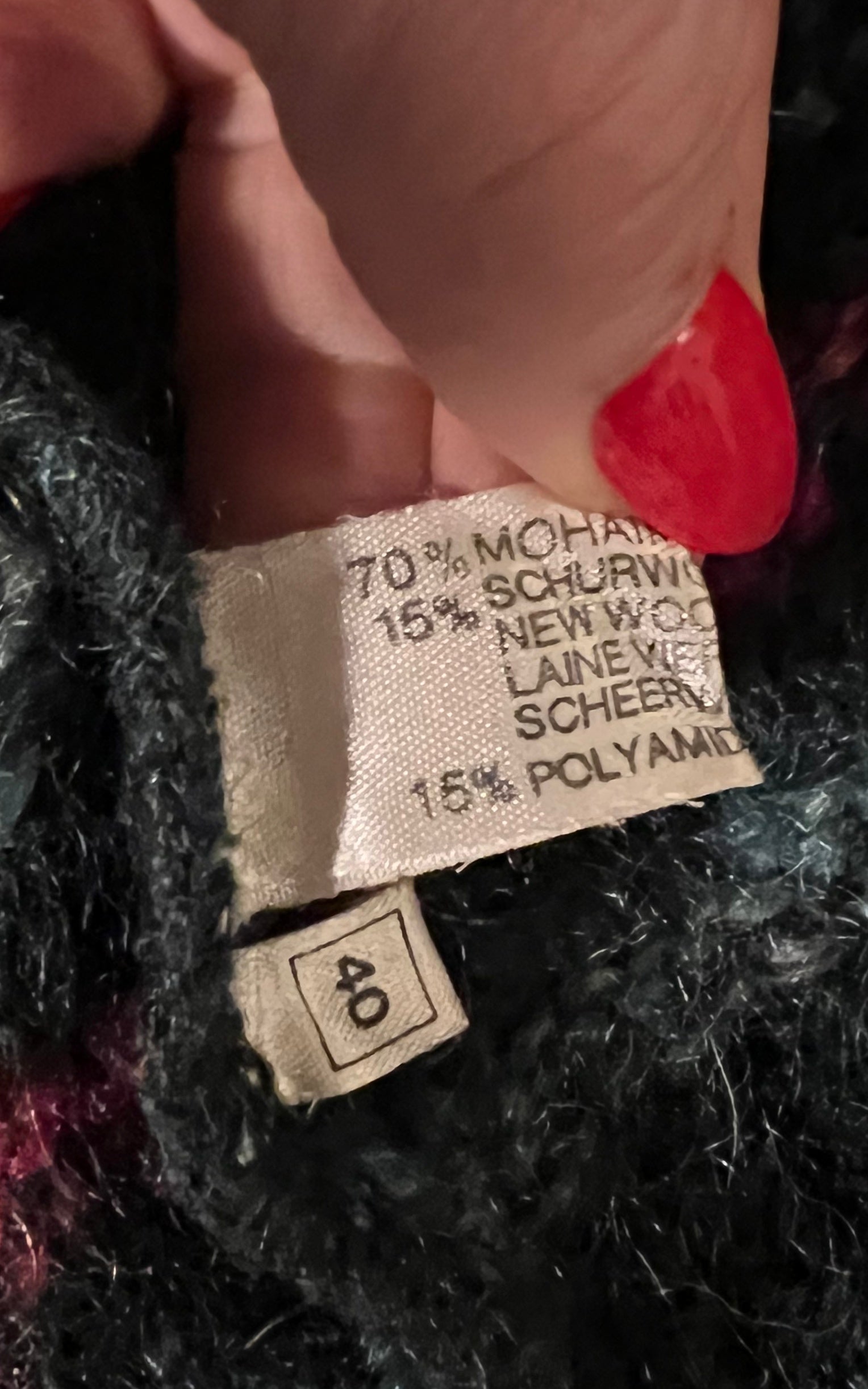 Vintage Escada Scallop Cardigan