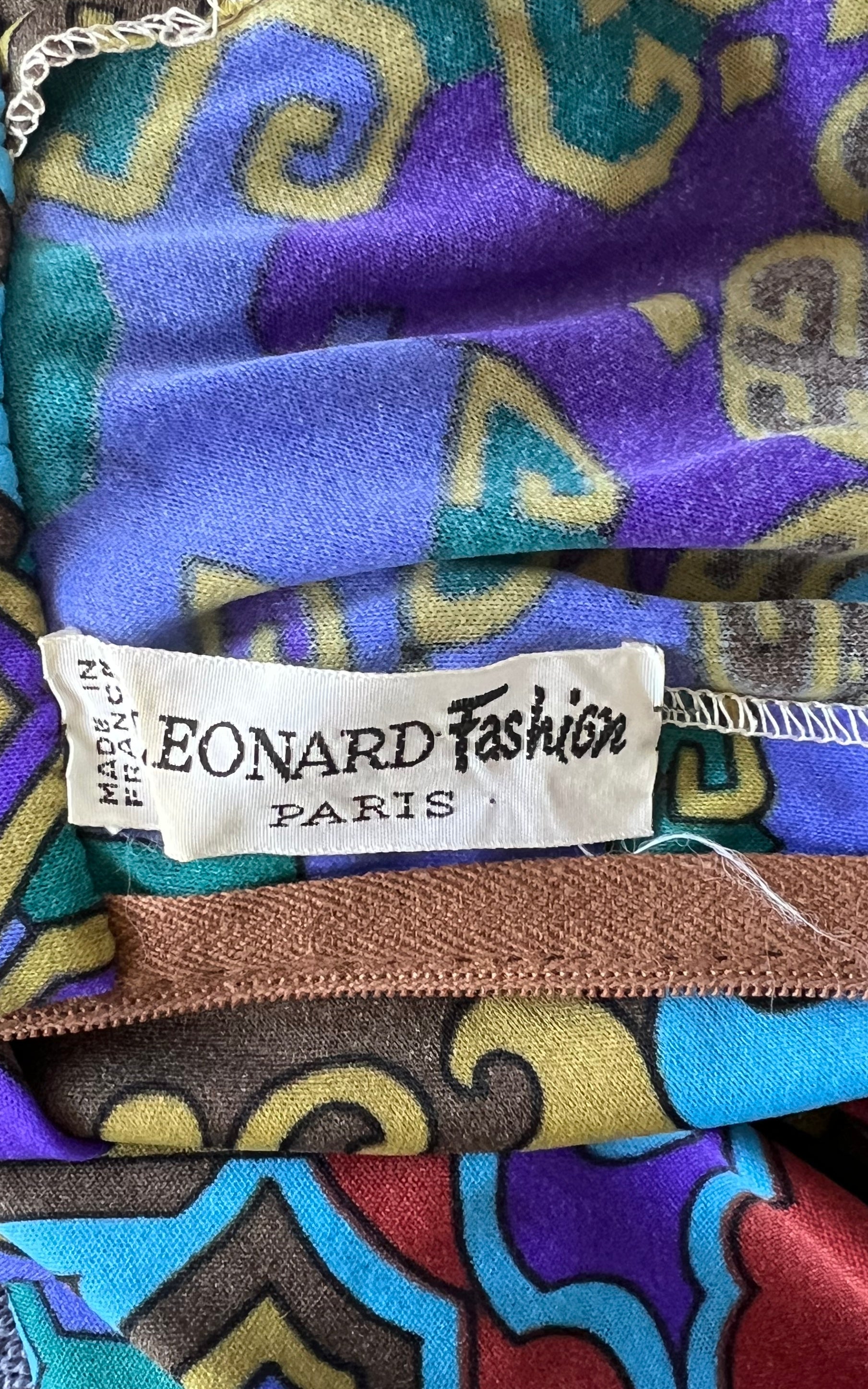 Vintage 70s Leonard Paris Dress