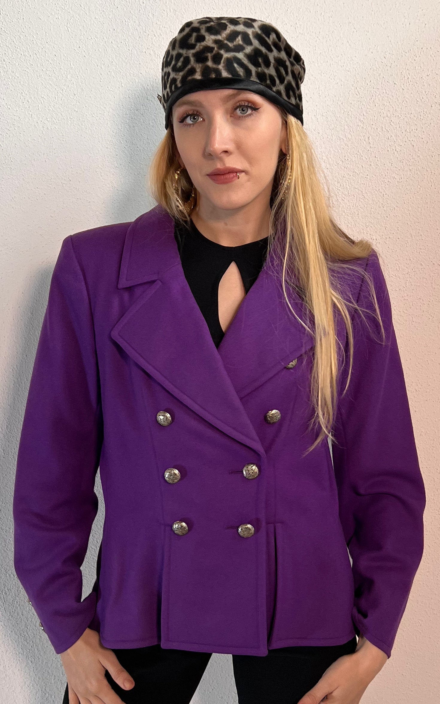 Vintage Yves Saint Laurent Purple Blazer