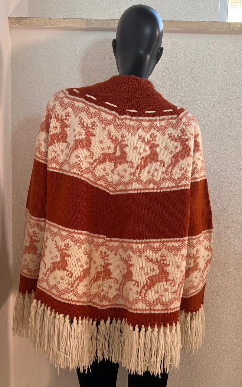 Vintage Poncho Knit Jumper