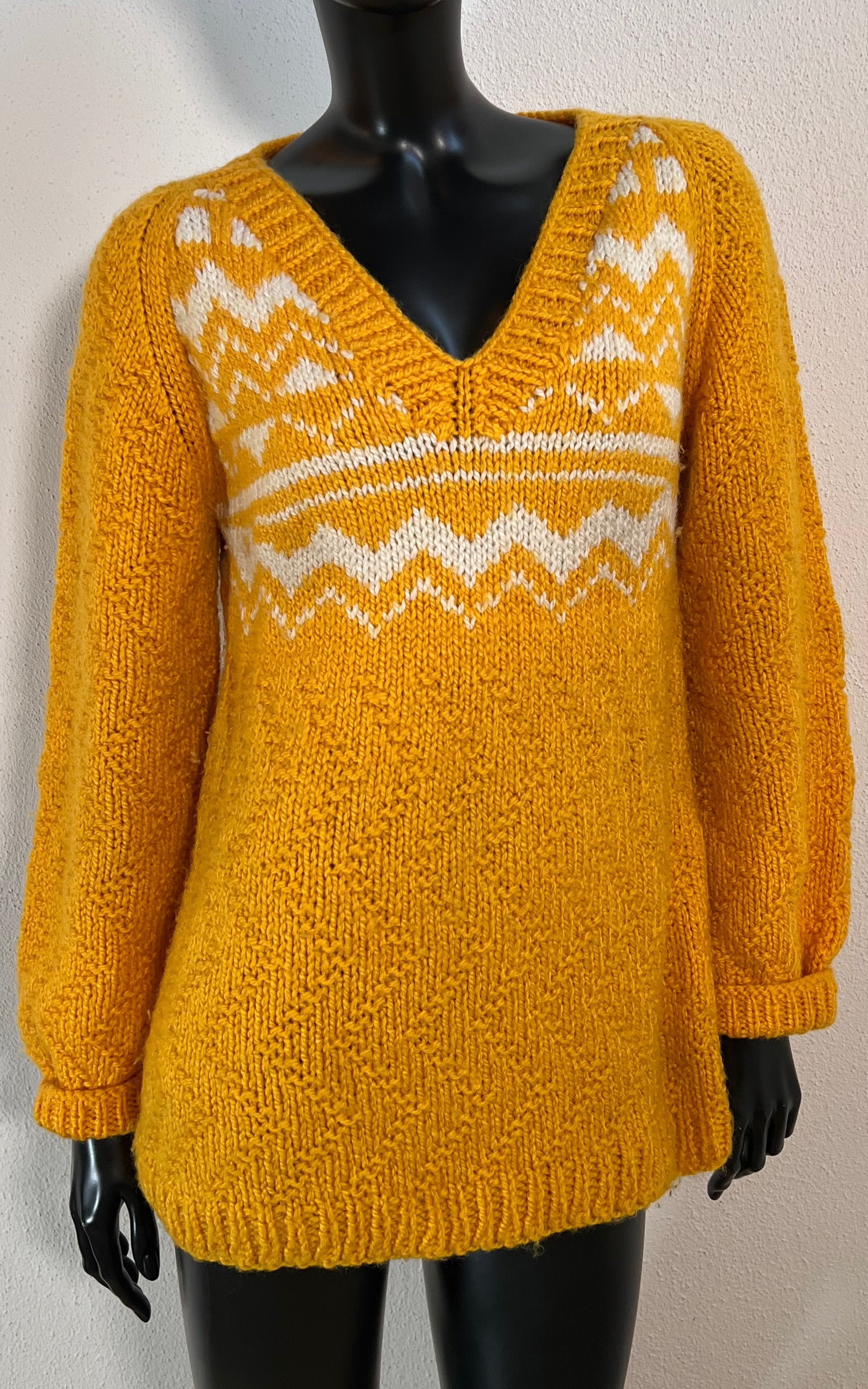 Vintage Handmade Yellow Jumper