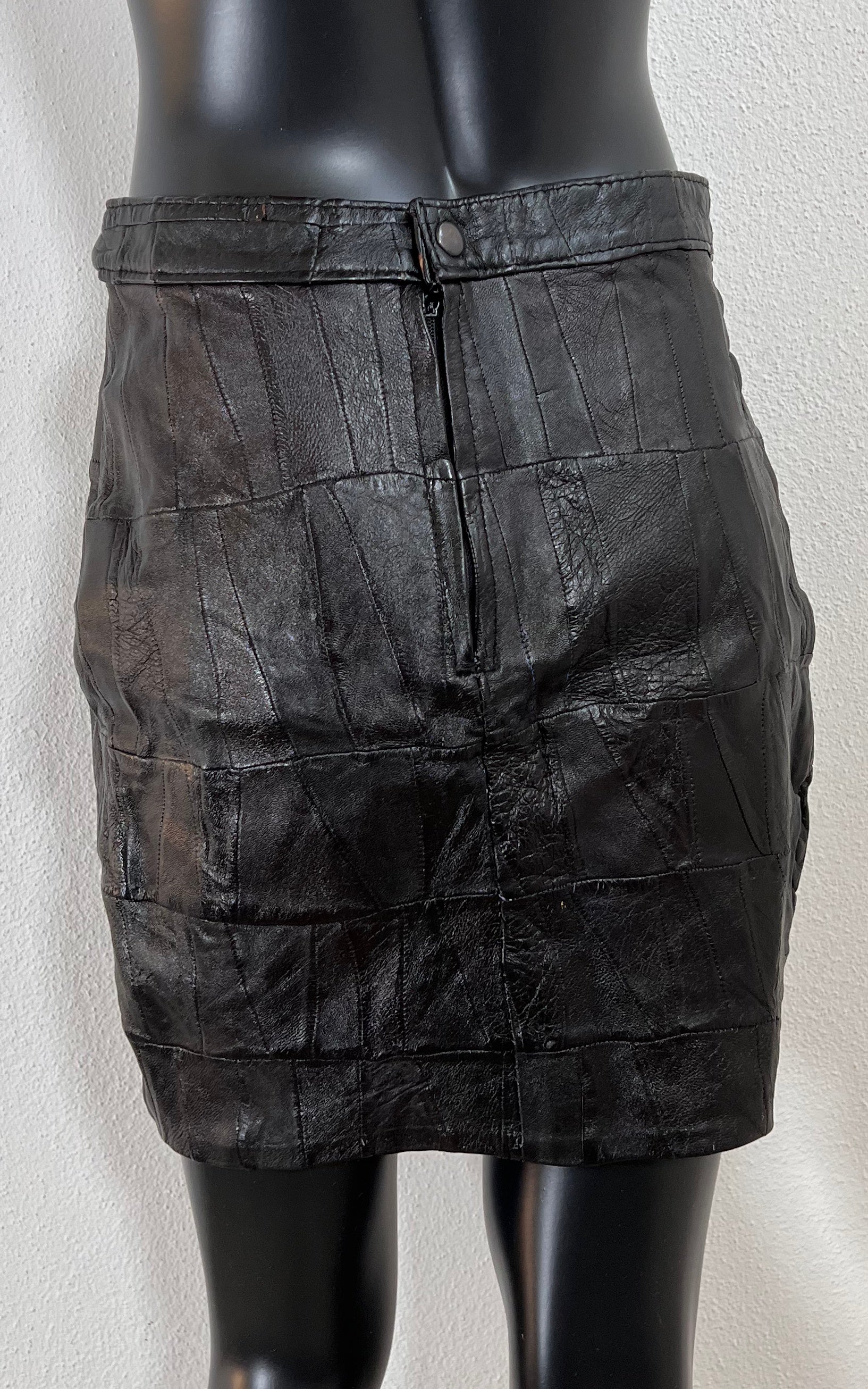 Vintage Leather Mini Skirt