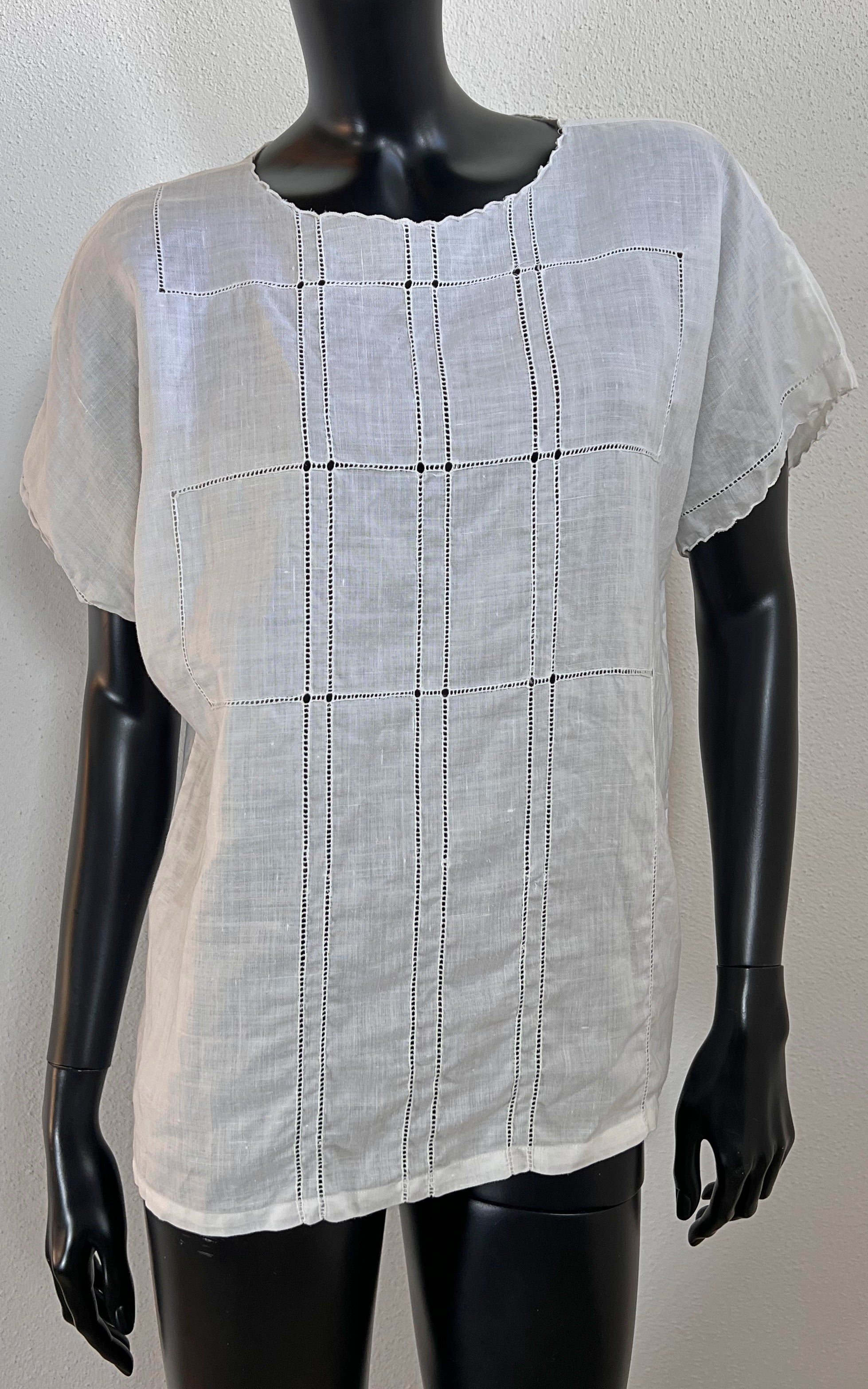 Top in lino vintage anni '70