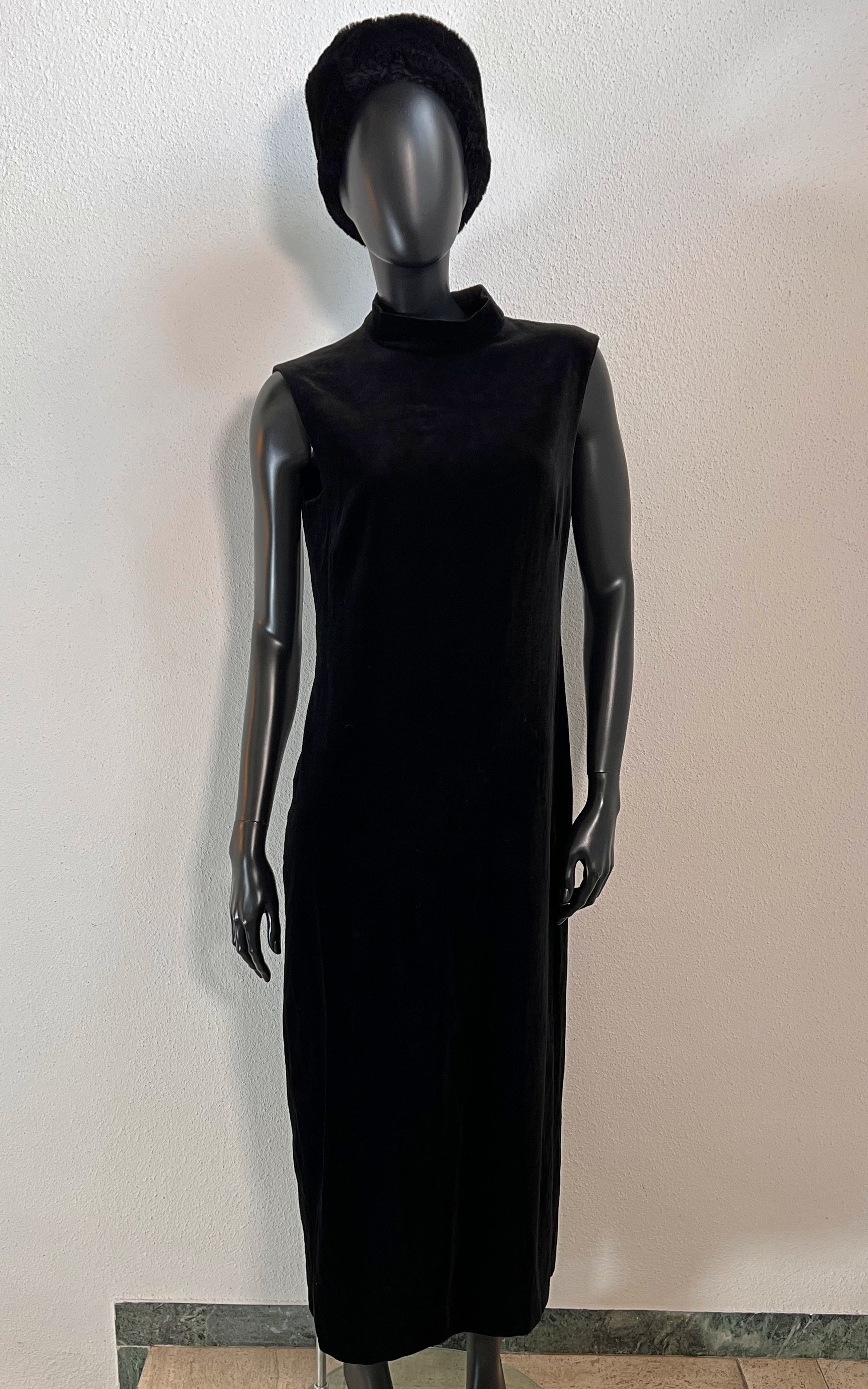 Vintage Silk Velvet Maxi Dress