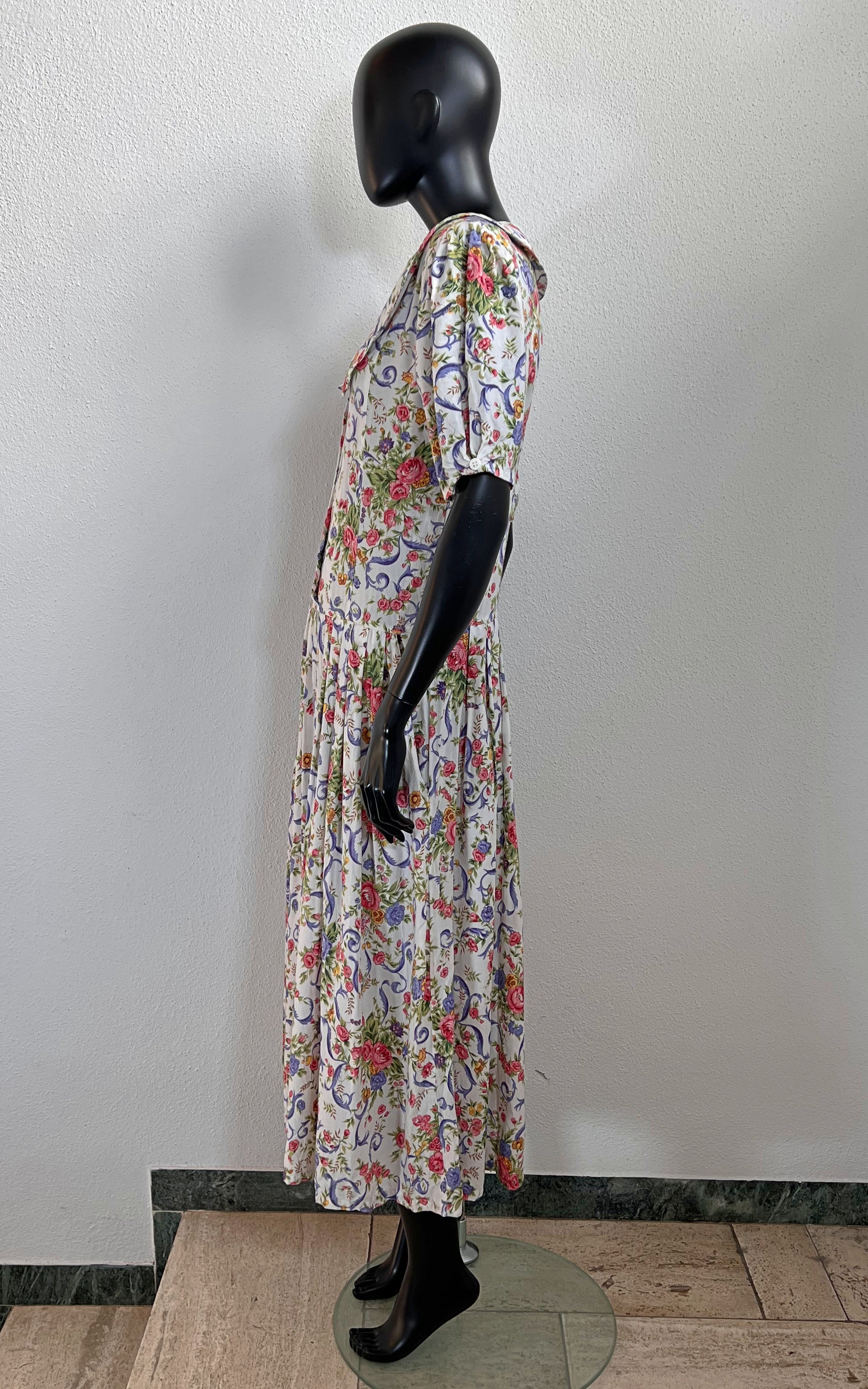 Vintage 90s Big Collar Dress