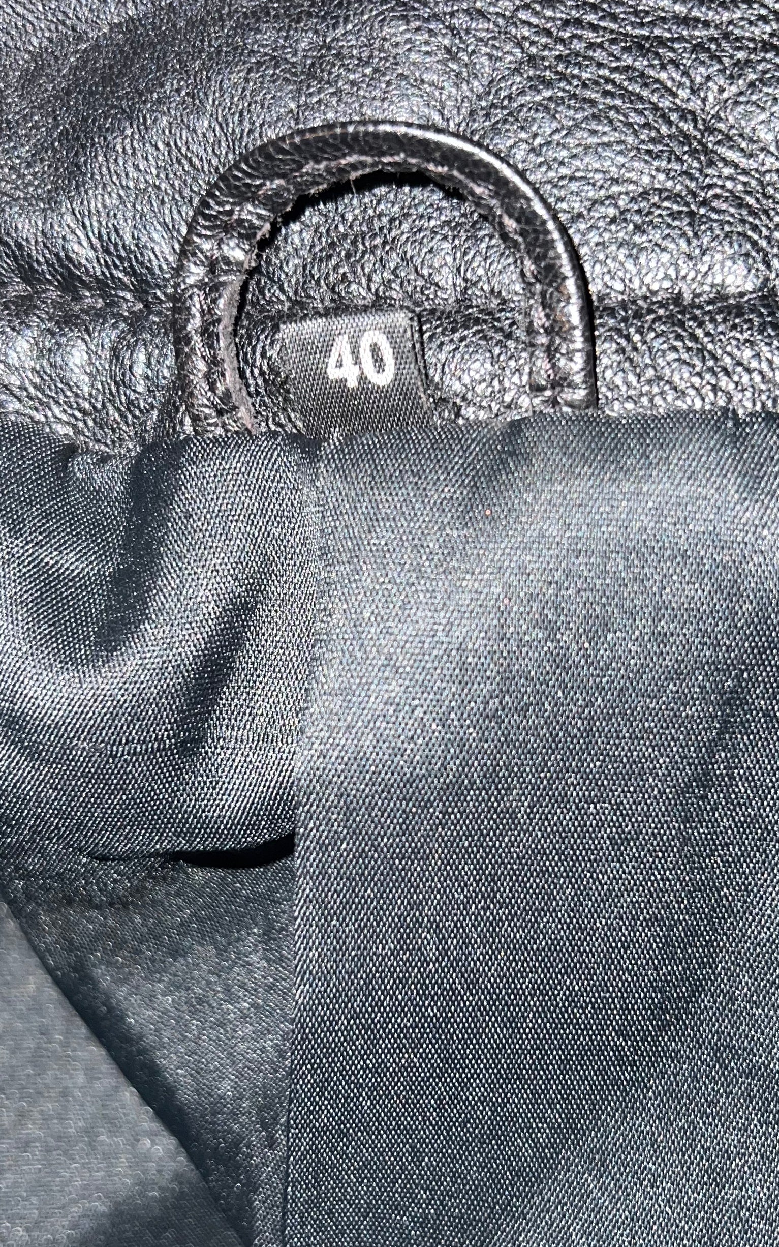 Vintage 90s Bomber Leather Jacket