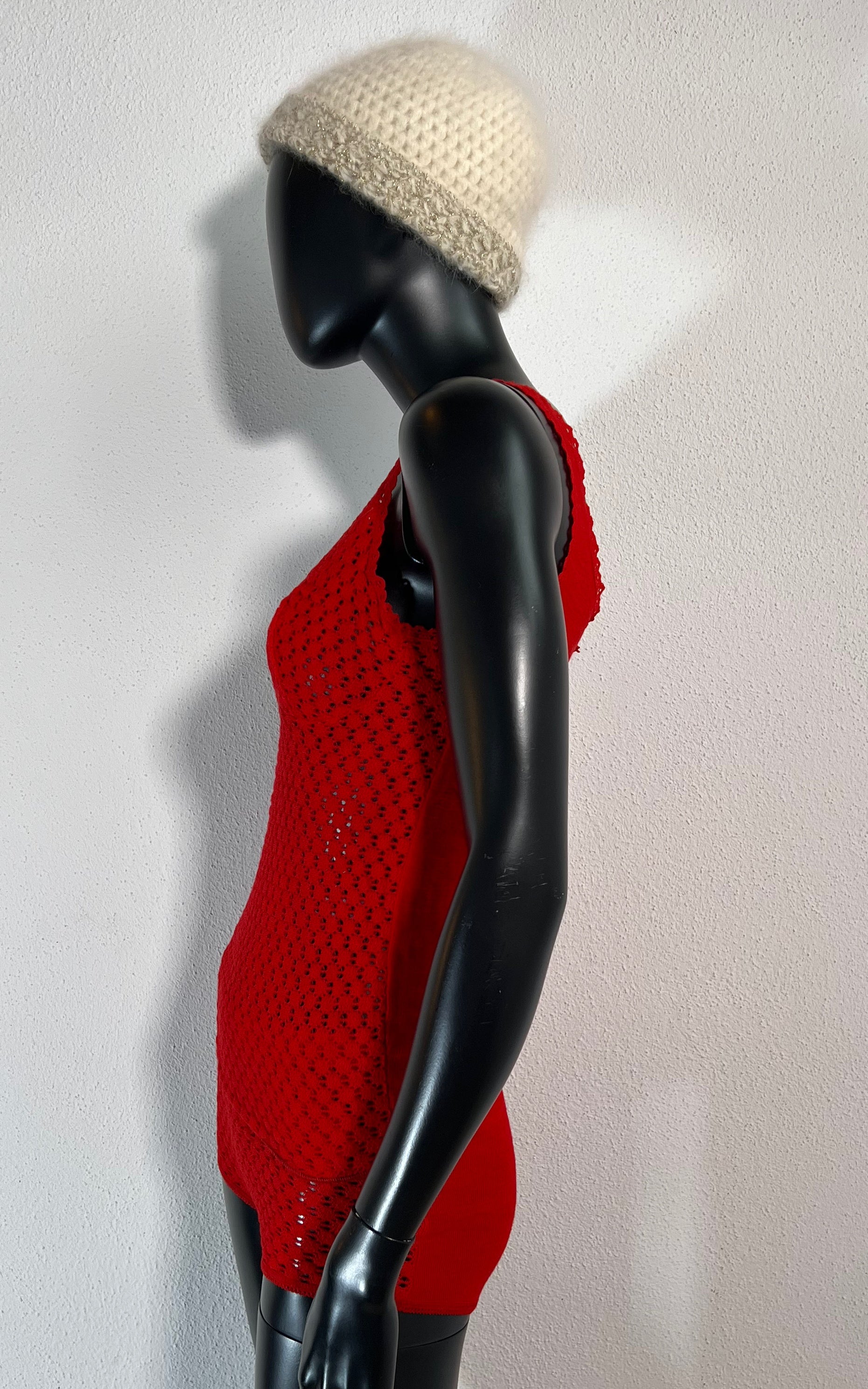 Vintage 70s Knitted Wool Underwear Set