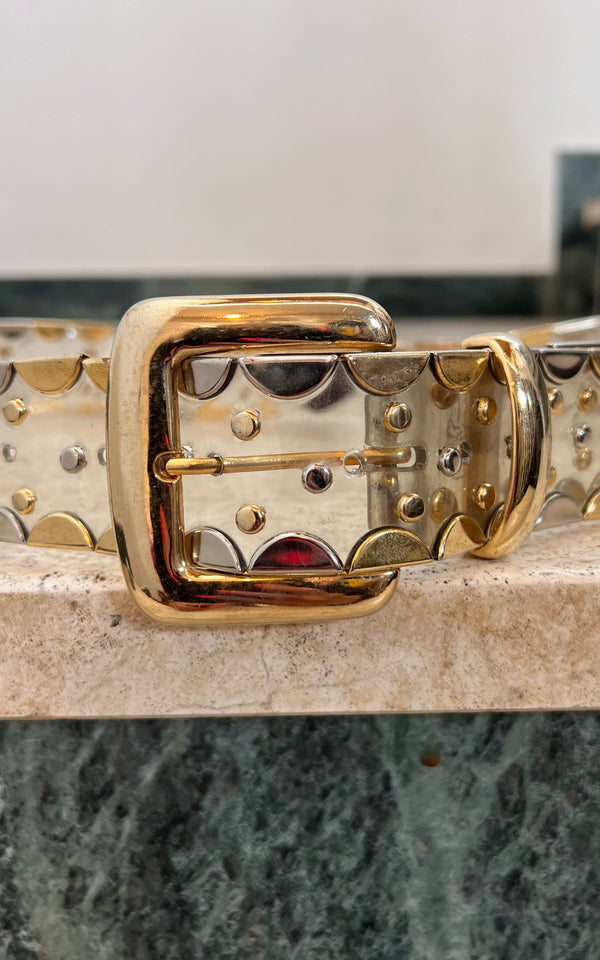 Vintage 90s Clear Belt