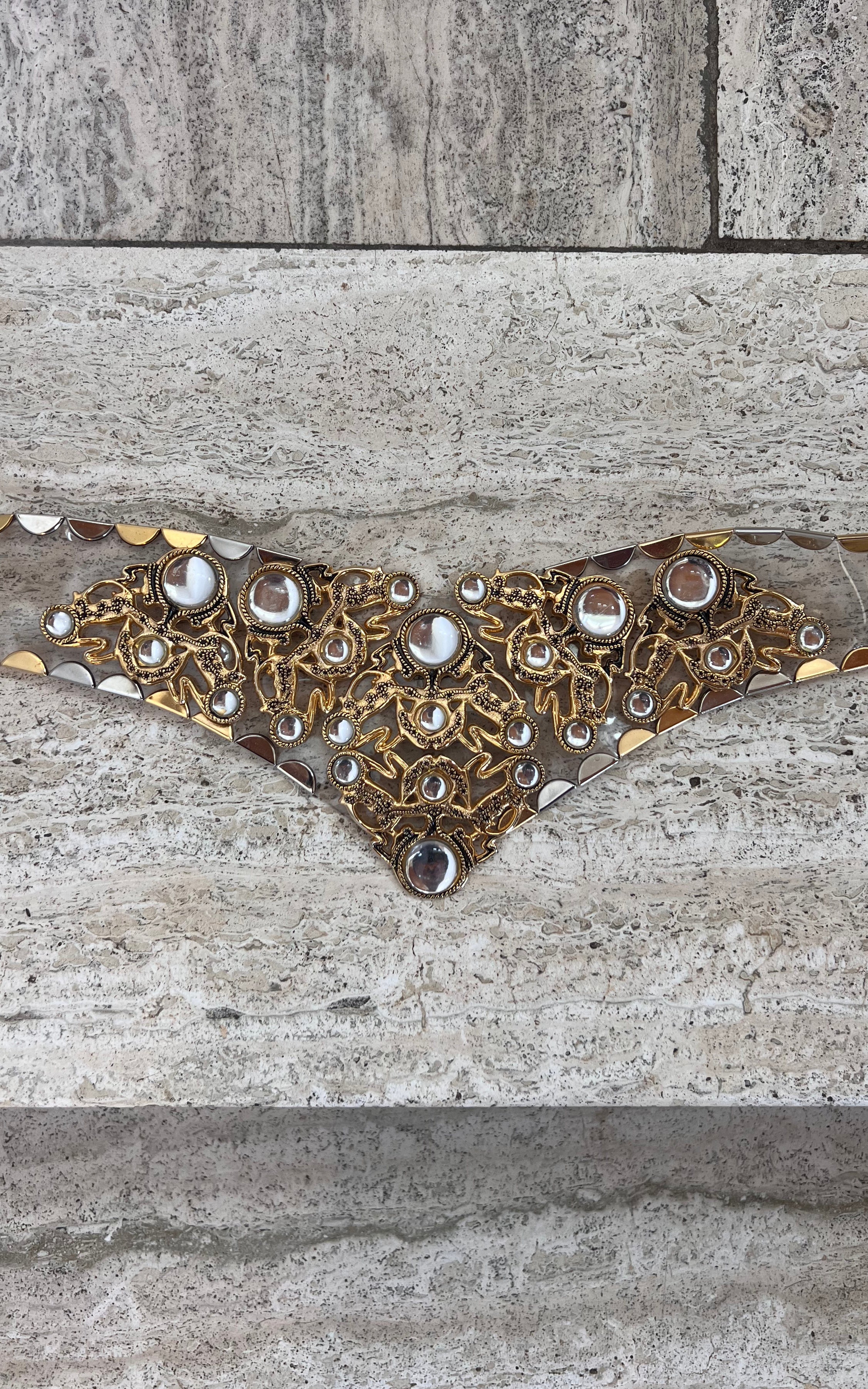 Vintage 90s Big Clear Belt