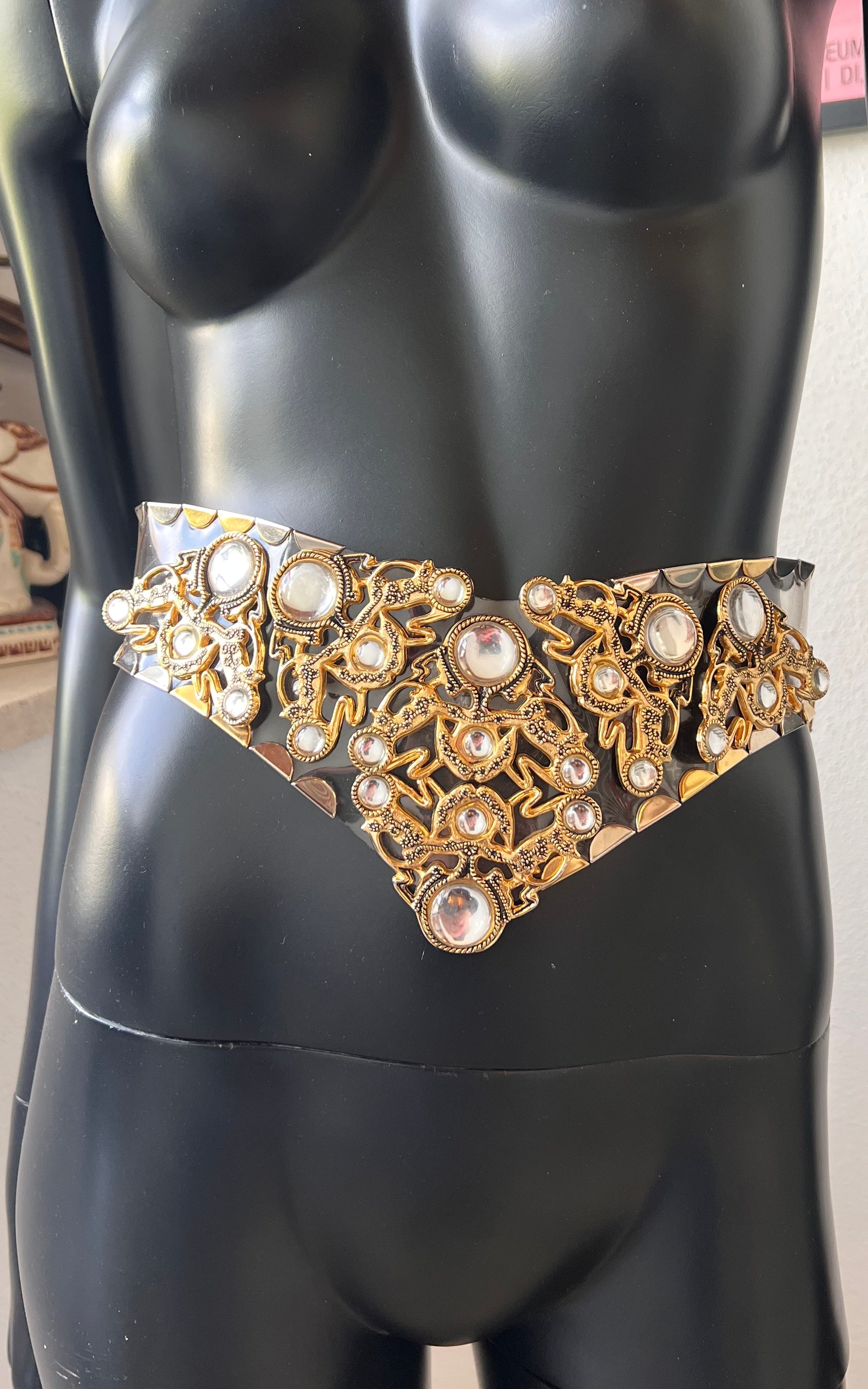 Vintage 90s Big Clear Belt