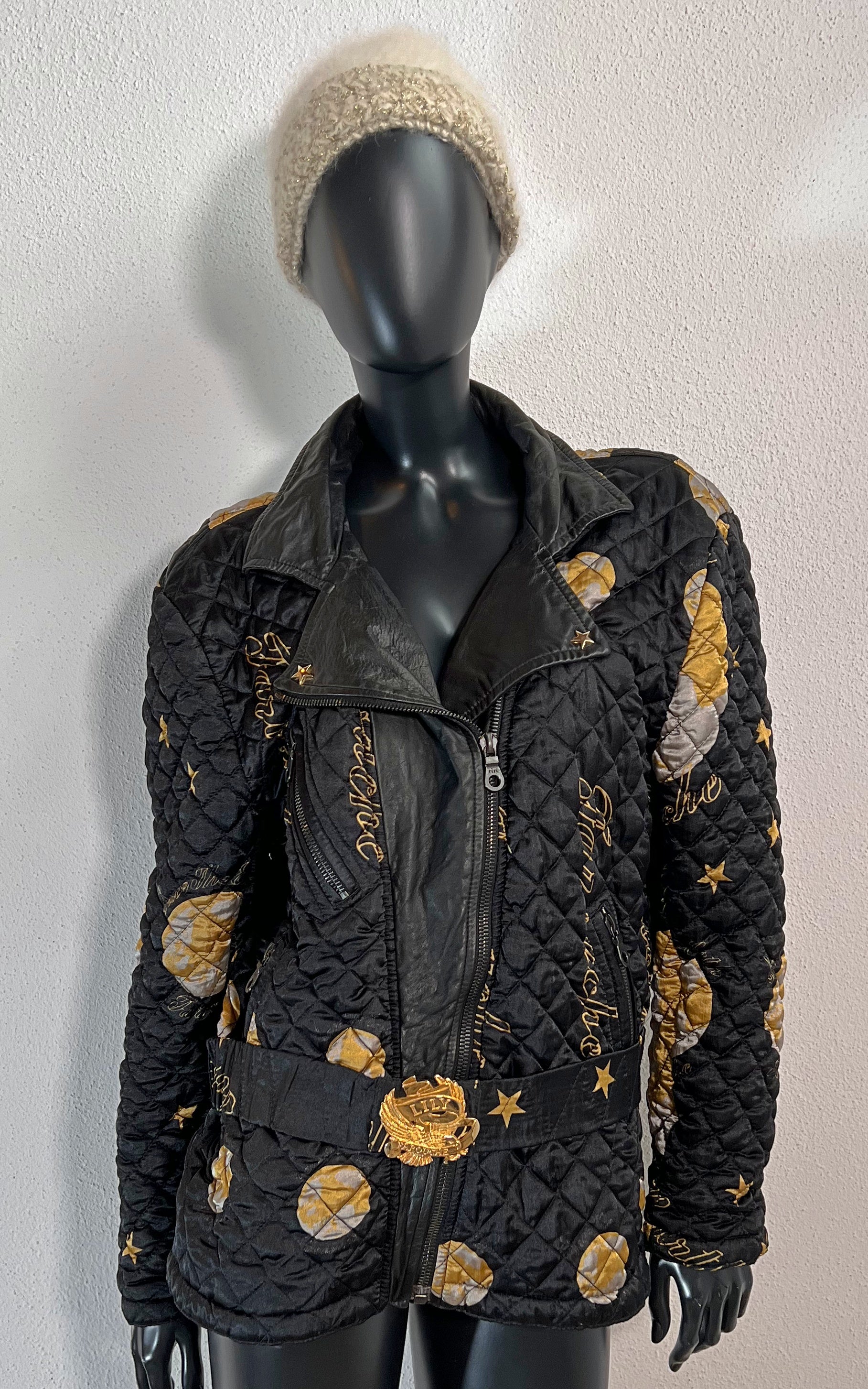 Vintage 90s Lily Farouche Save the Earth Puffer Jacket