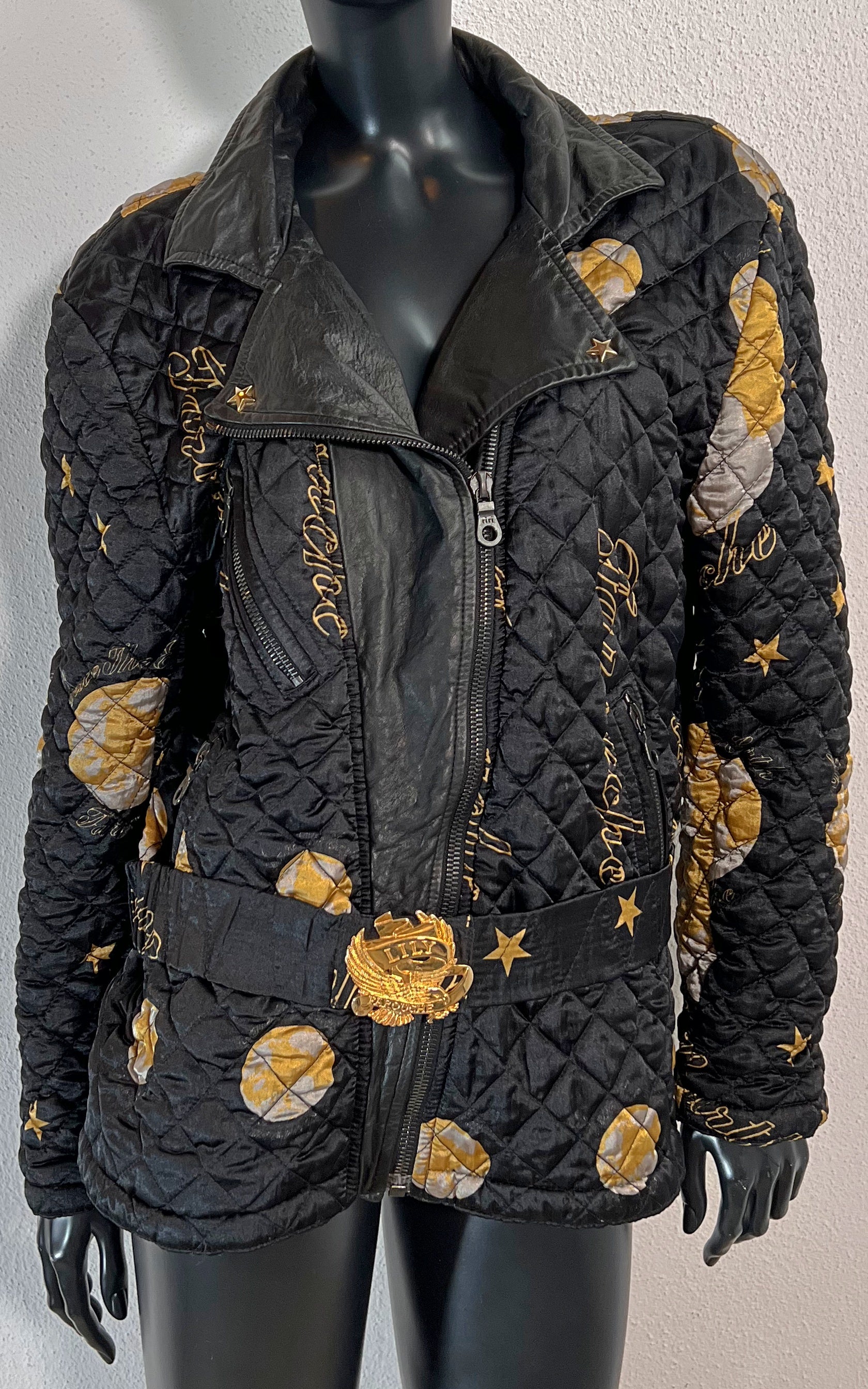 Vintage 90s Lily Farouche Save the Earth Puffer Jacket