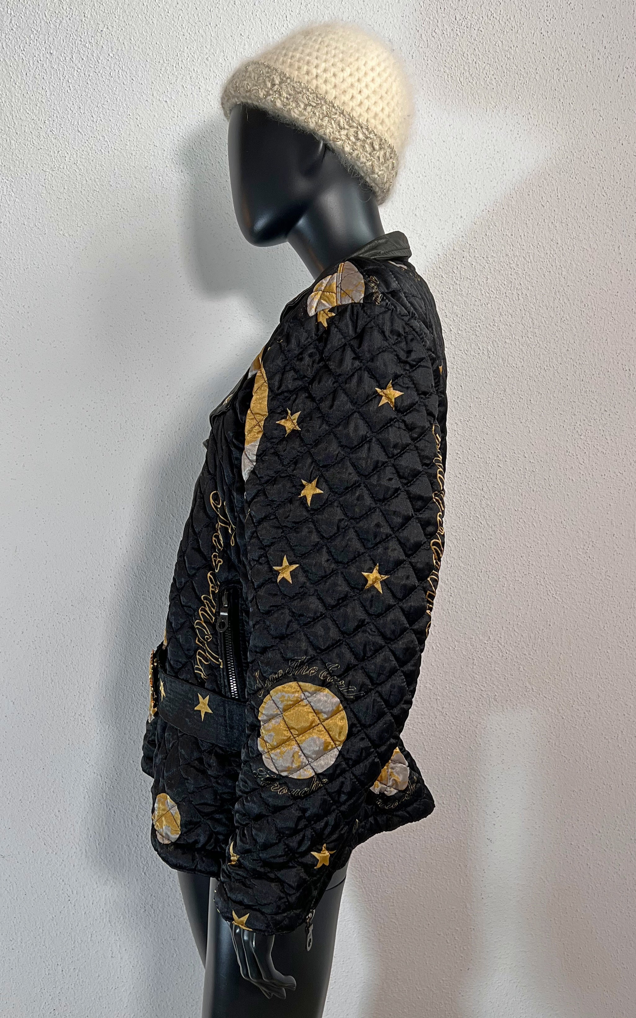 Vintage 90s Lily Farouche Save the Earth Puffer Jacket