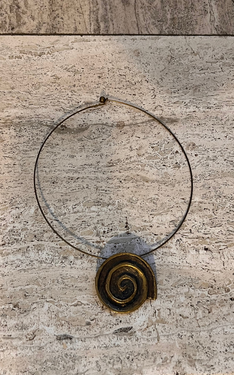 Vintage 90s Spiral Necklace