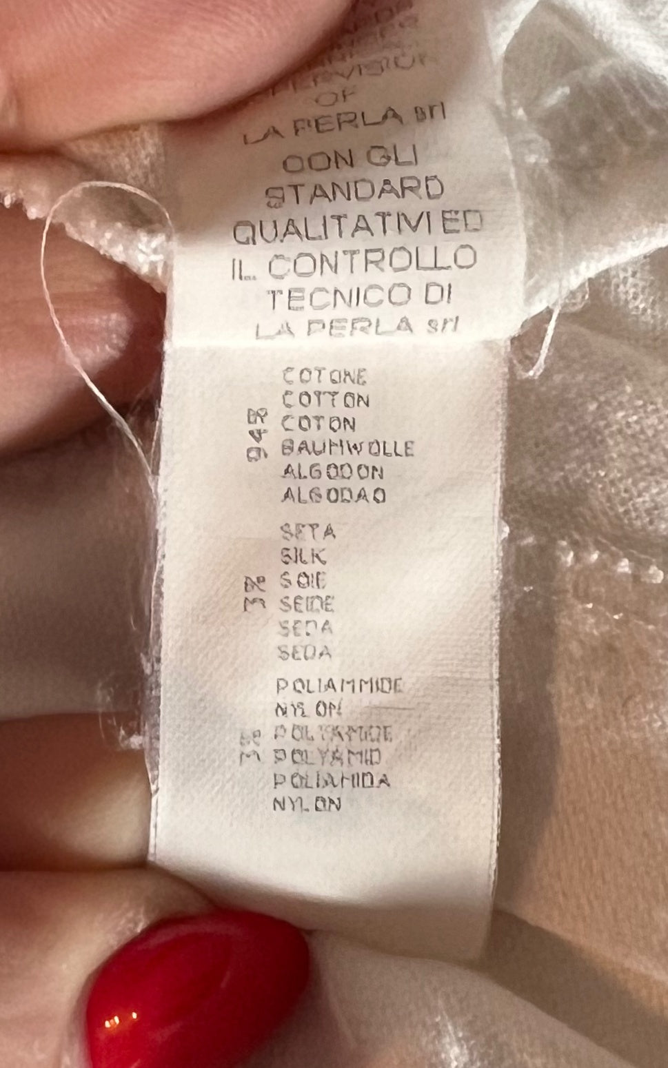 Vintage La Perla Cotton Silk Top