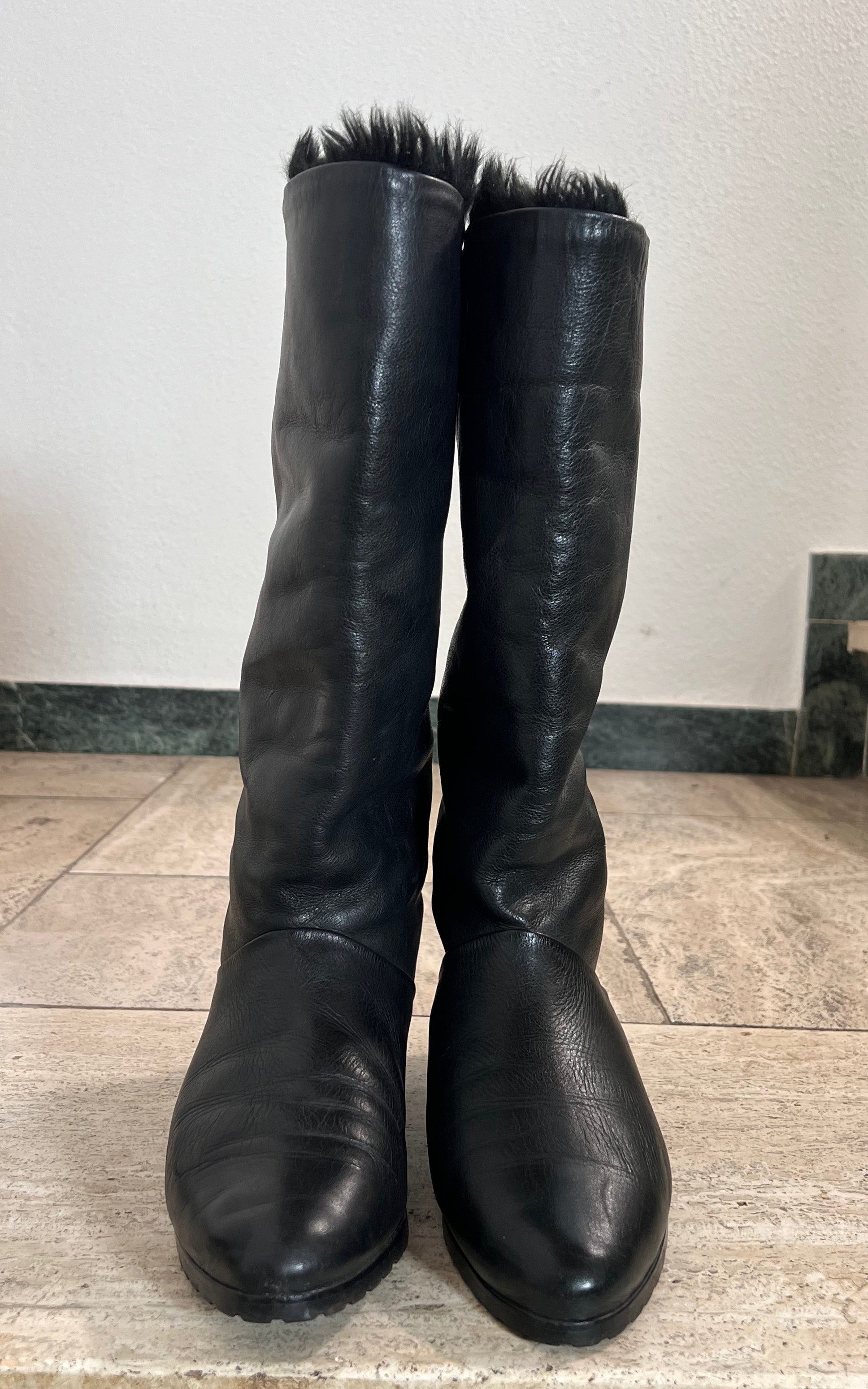 Vintage Salamander Sherpa Boots 39