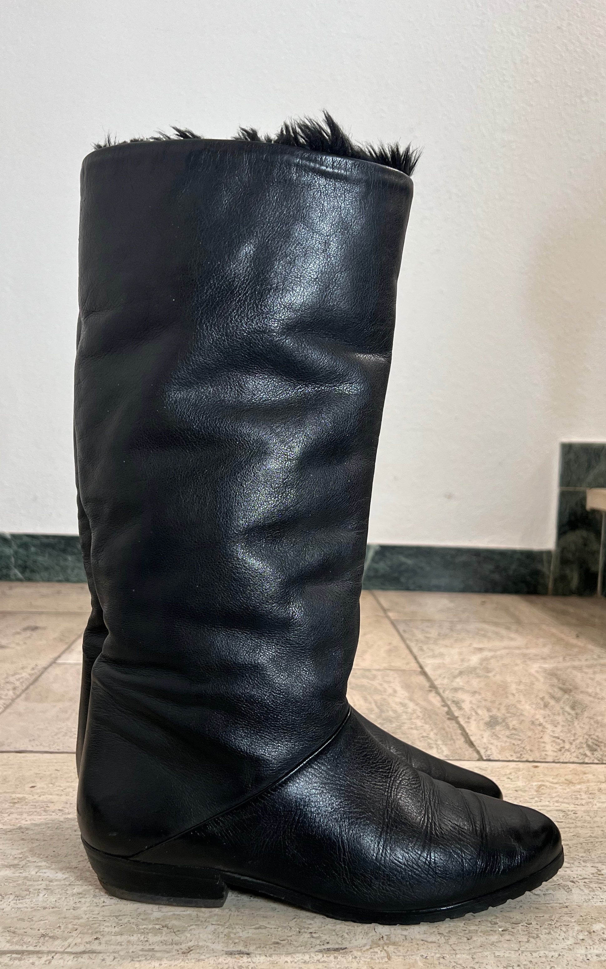 Vintage Salamander Sherpa Boots 39