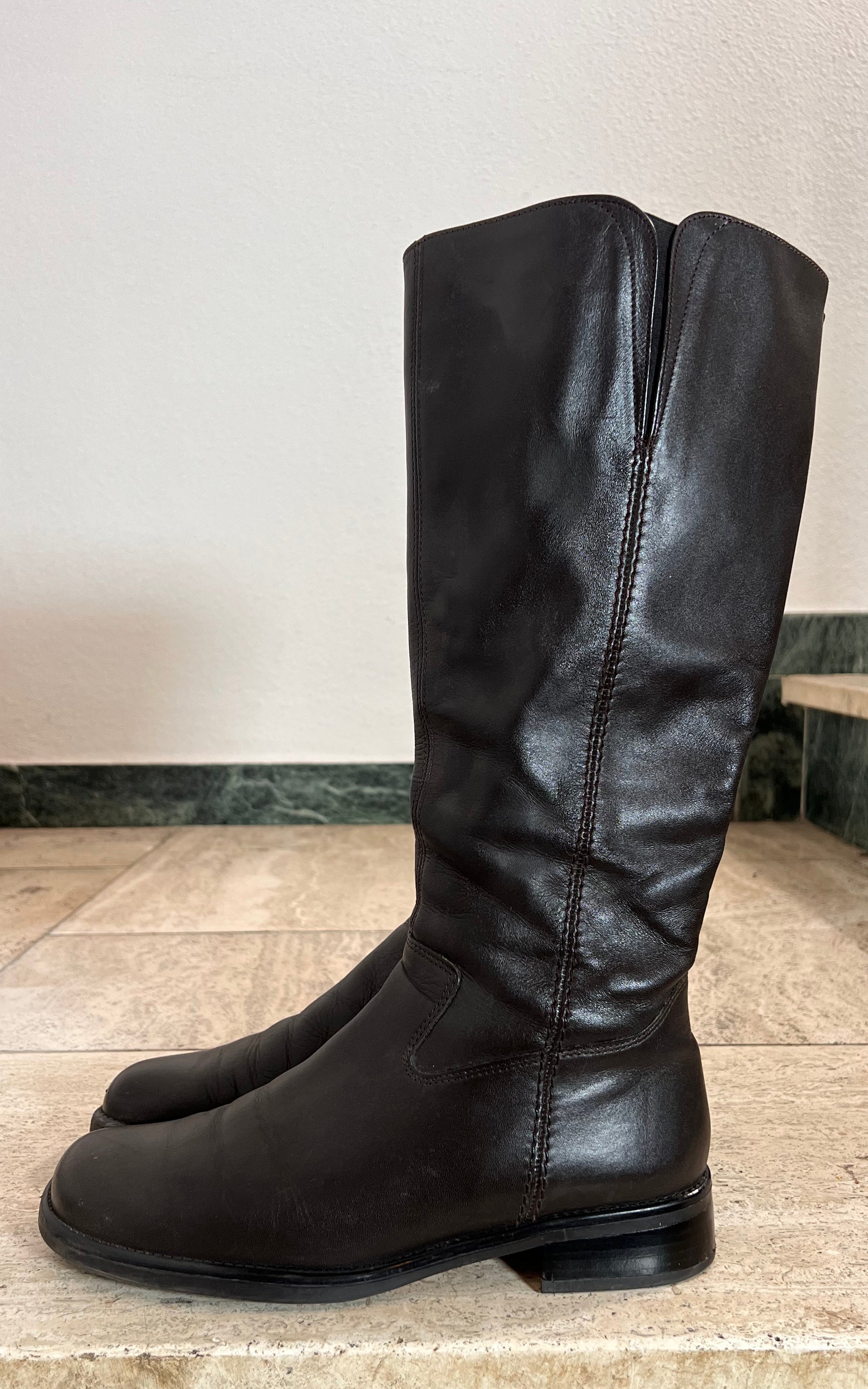 Vintage Gabor Boots Darkbrown 39