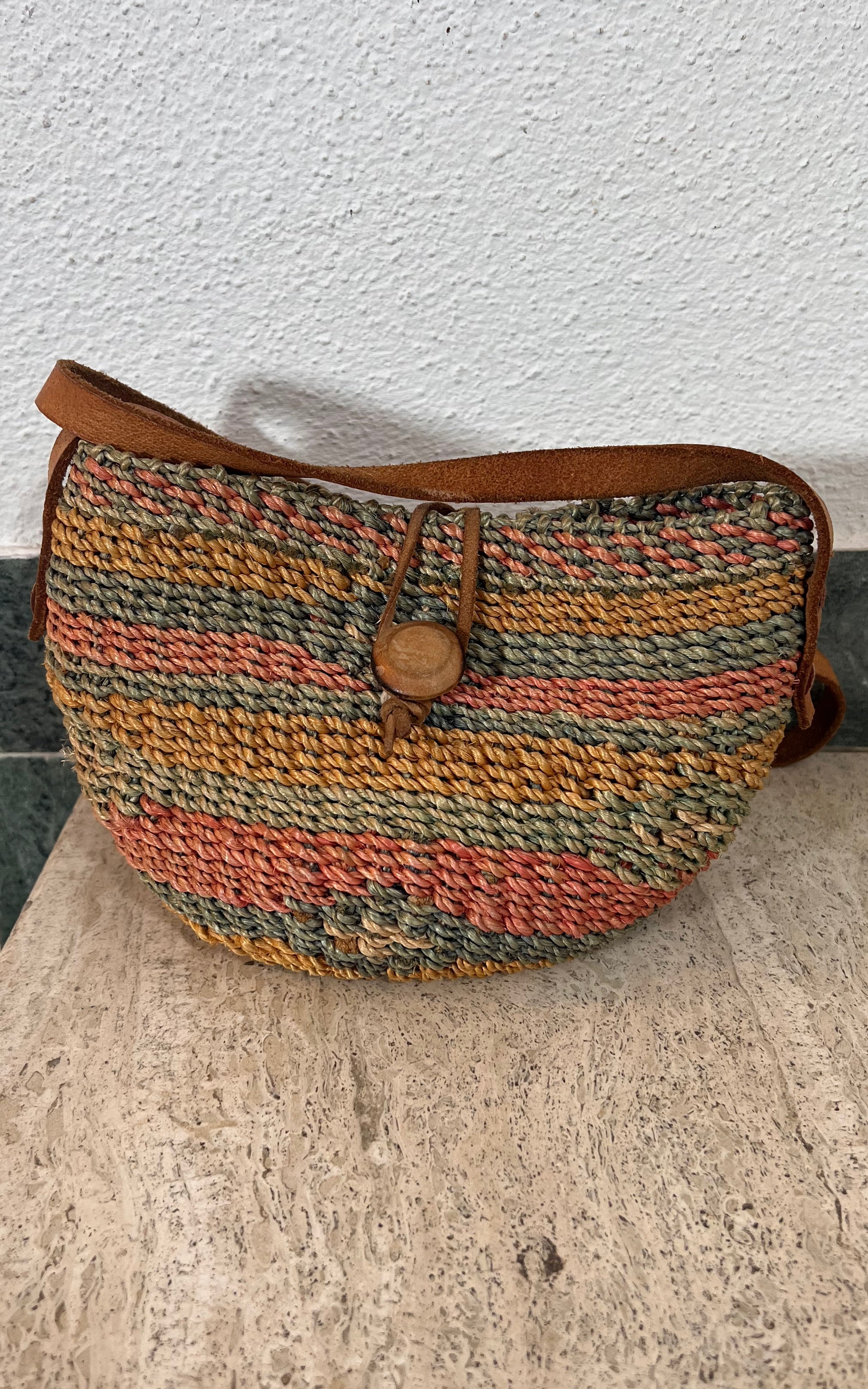 Vintage Small Basket Bag
