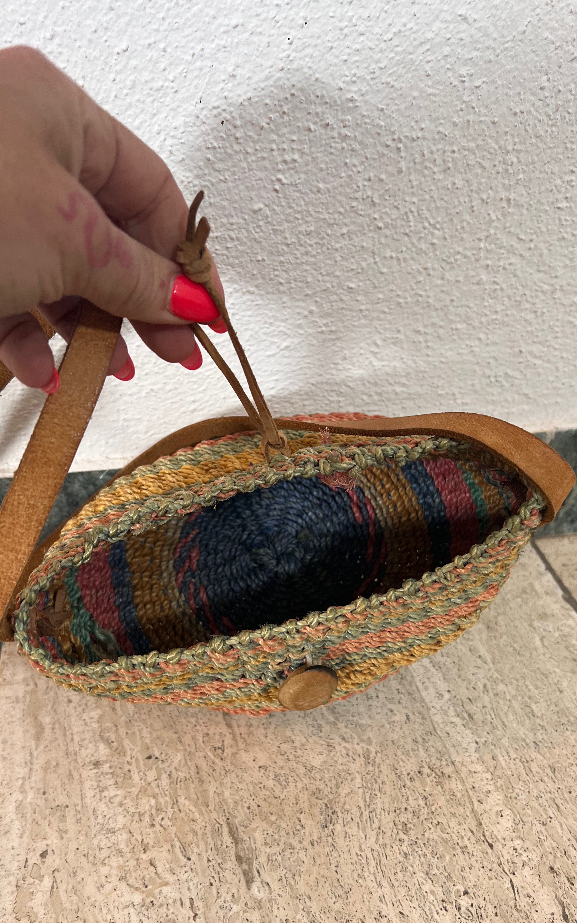 Vintage Small Basket Bag