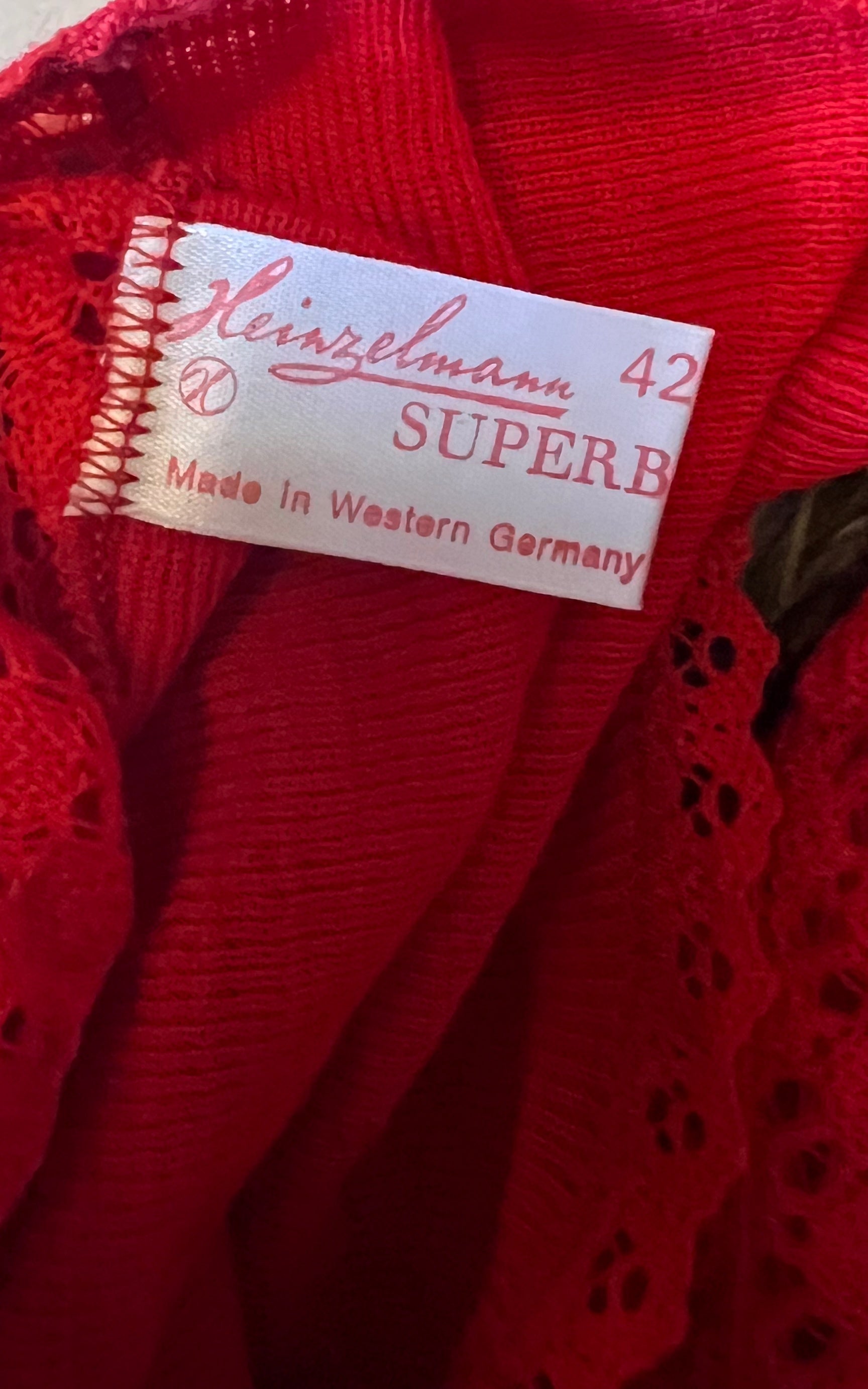 Vintage 70s Knitted Wool Underwear Set