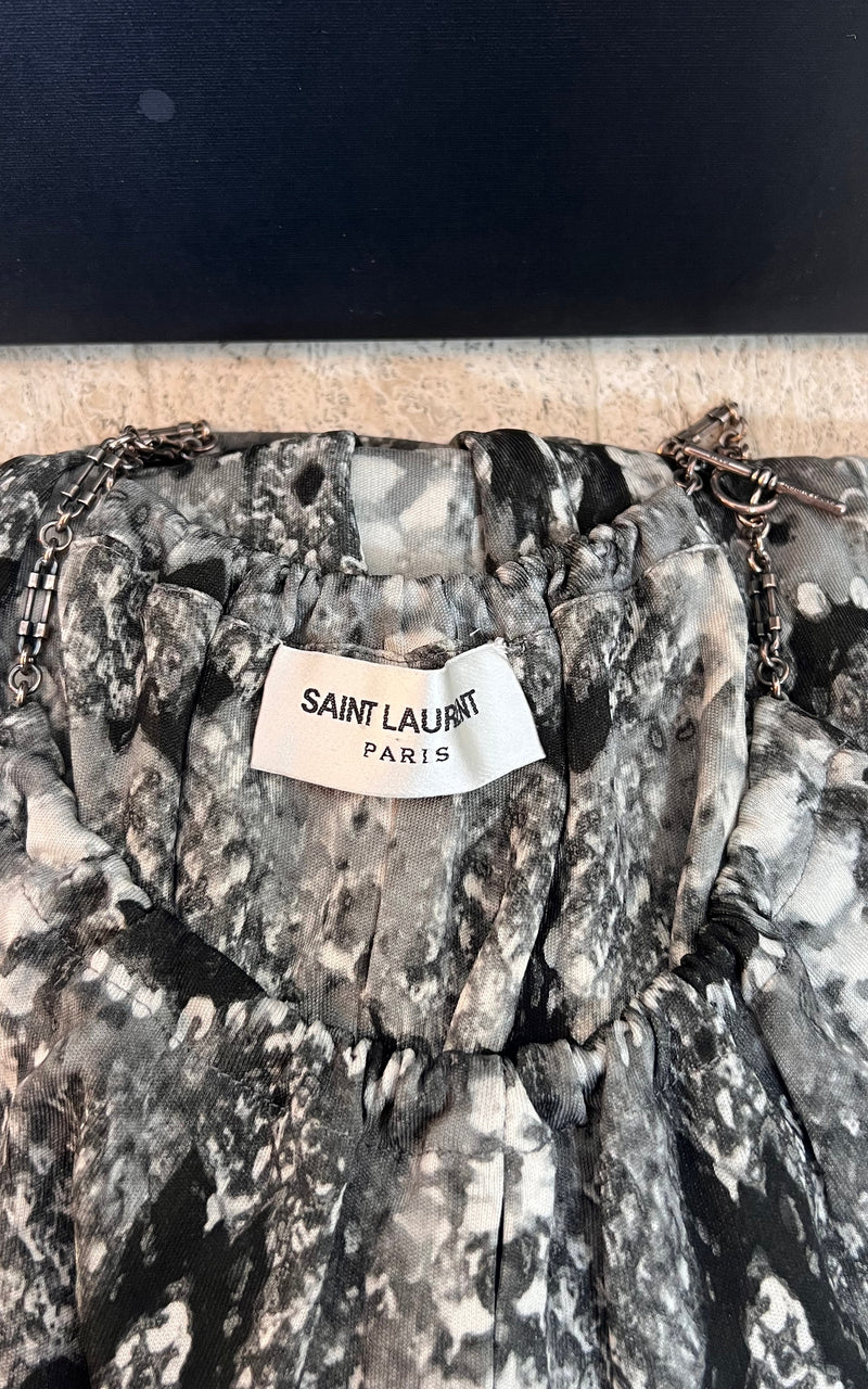 Abito con stampa serpente Saint Laurent