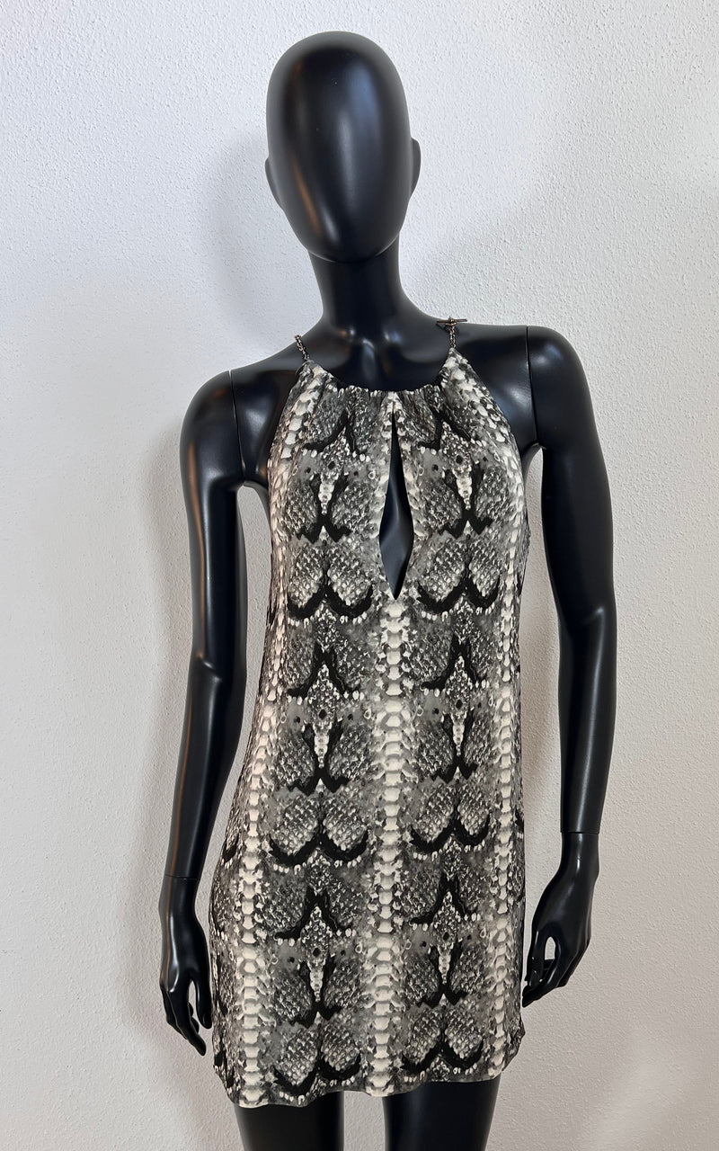 Abito con stampa serpente Saint Laurent