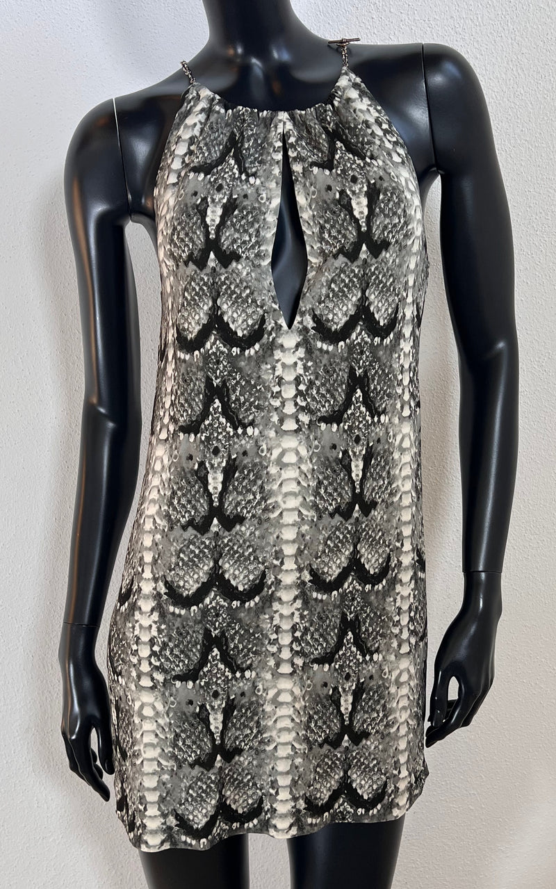 Abito con stampa serpente Saint Laurent
