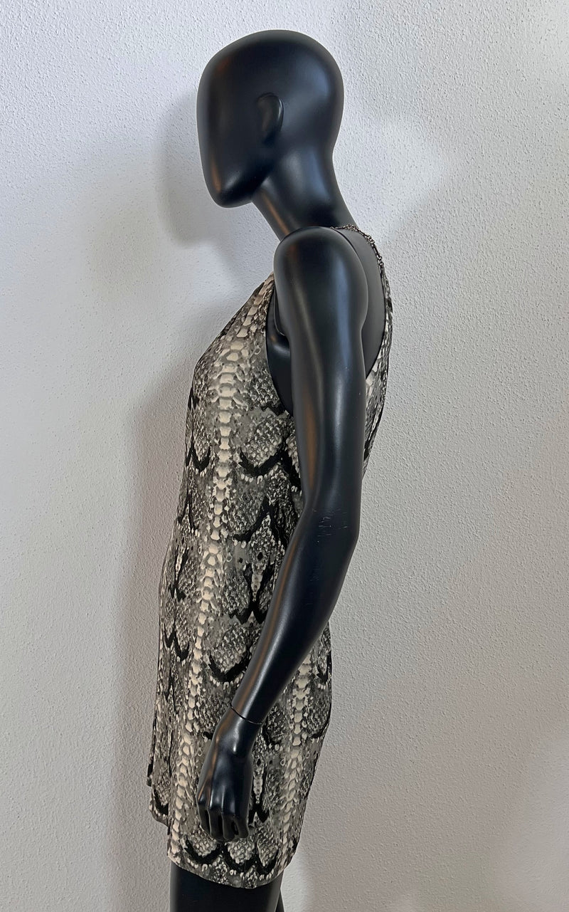 Abito con stampa serpente Saint Laurent