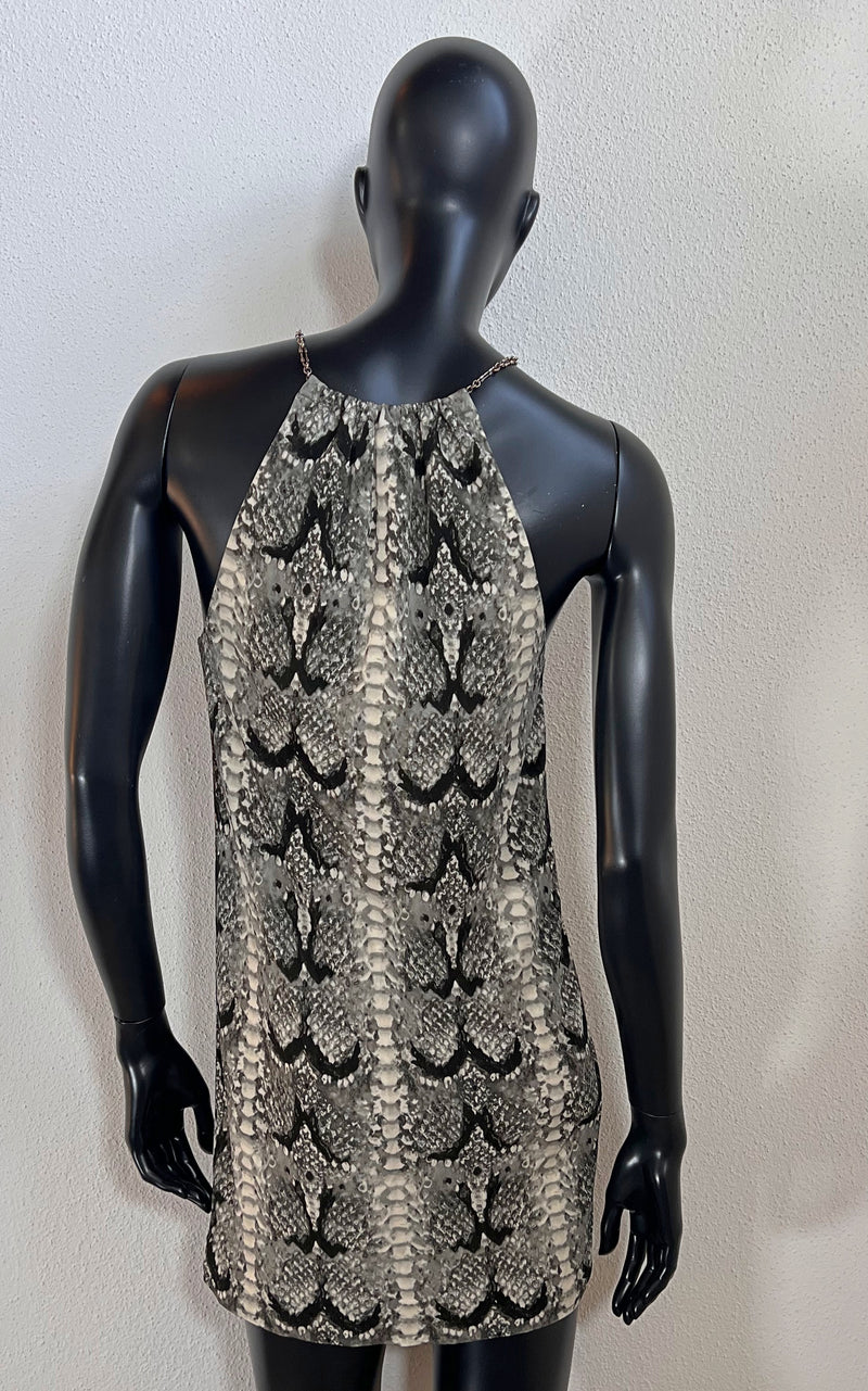 Abito con stampa serpente Saint Laurent