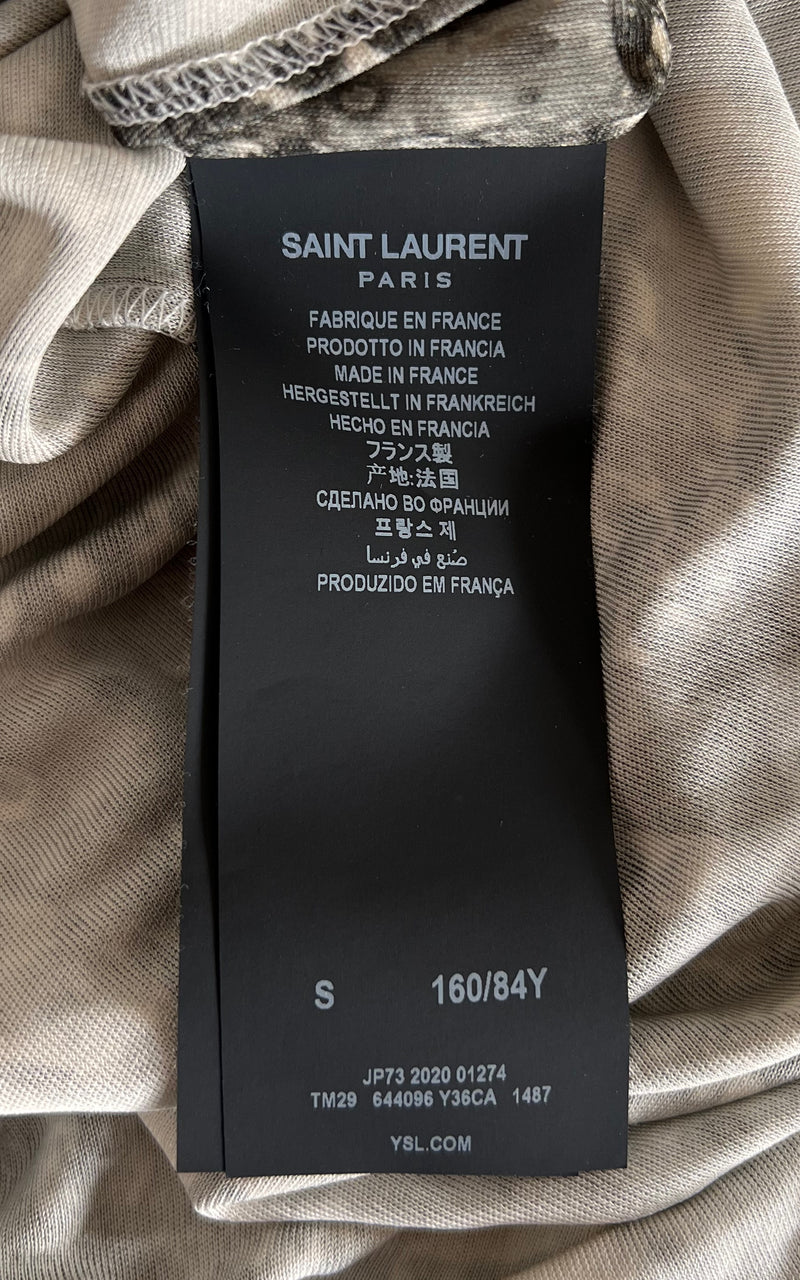 Abito con stampa serpente Saint Laurent