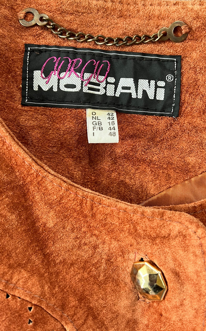 Vintage 90s Suede Leather Jacket