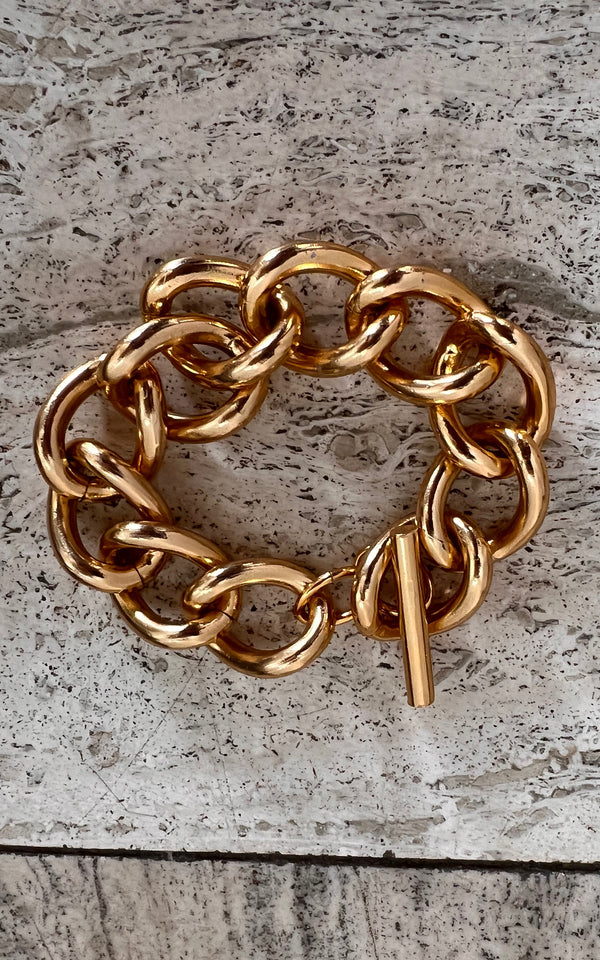 Vintage 90s Chain Necklace & Bangle Set