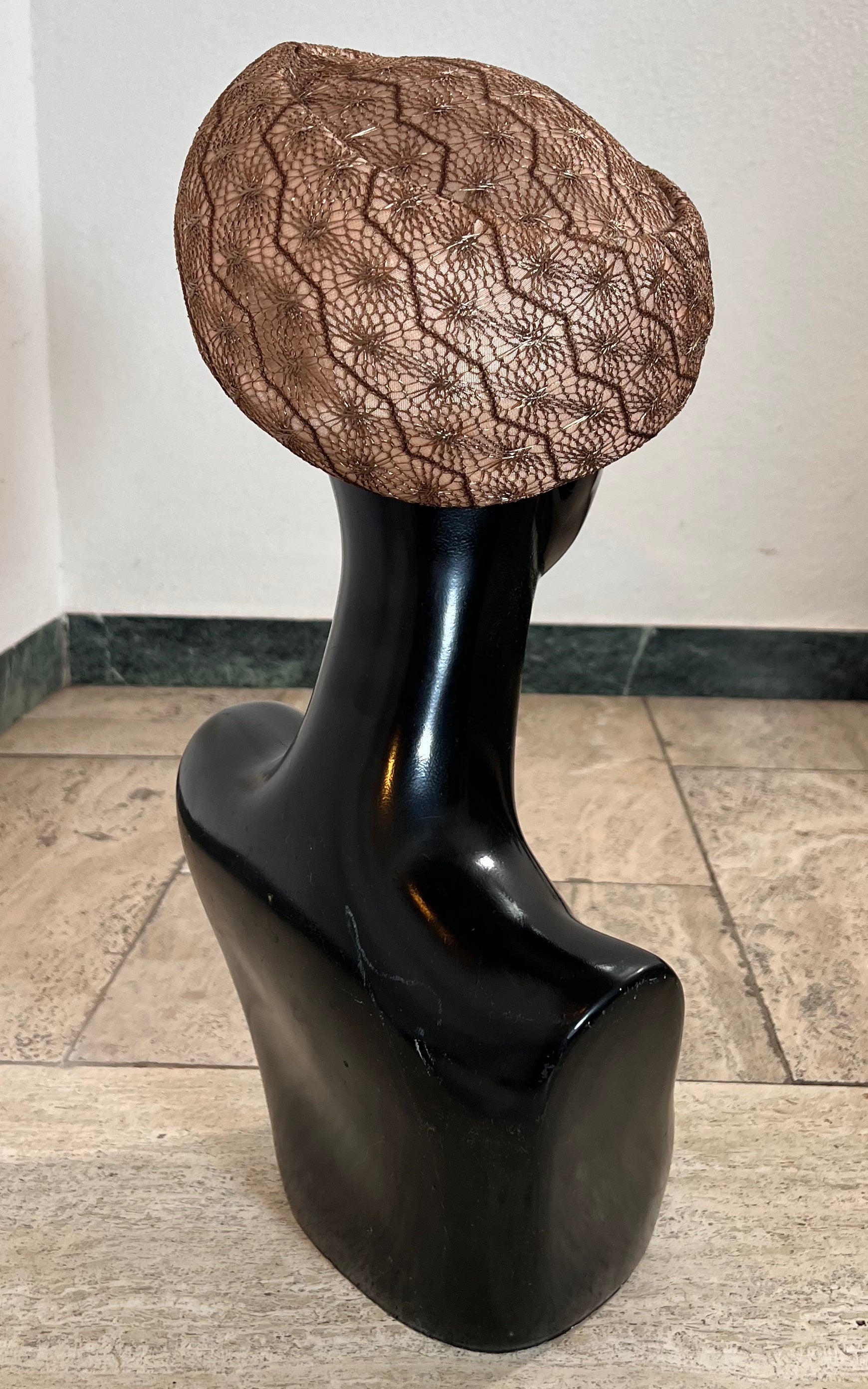 Vintage Lace Pillbox Hat