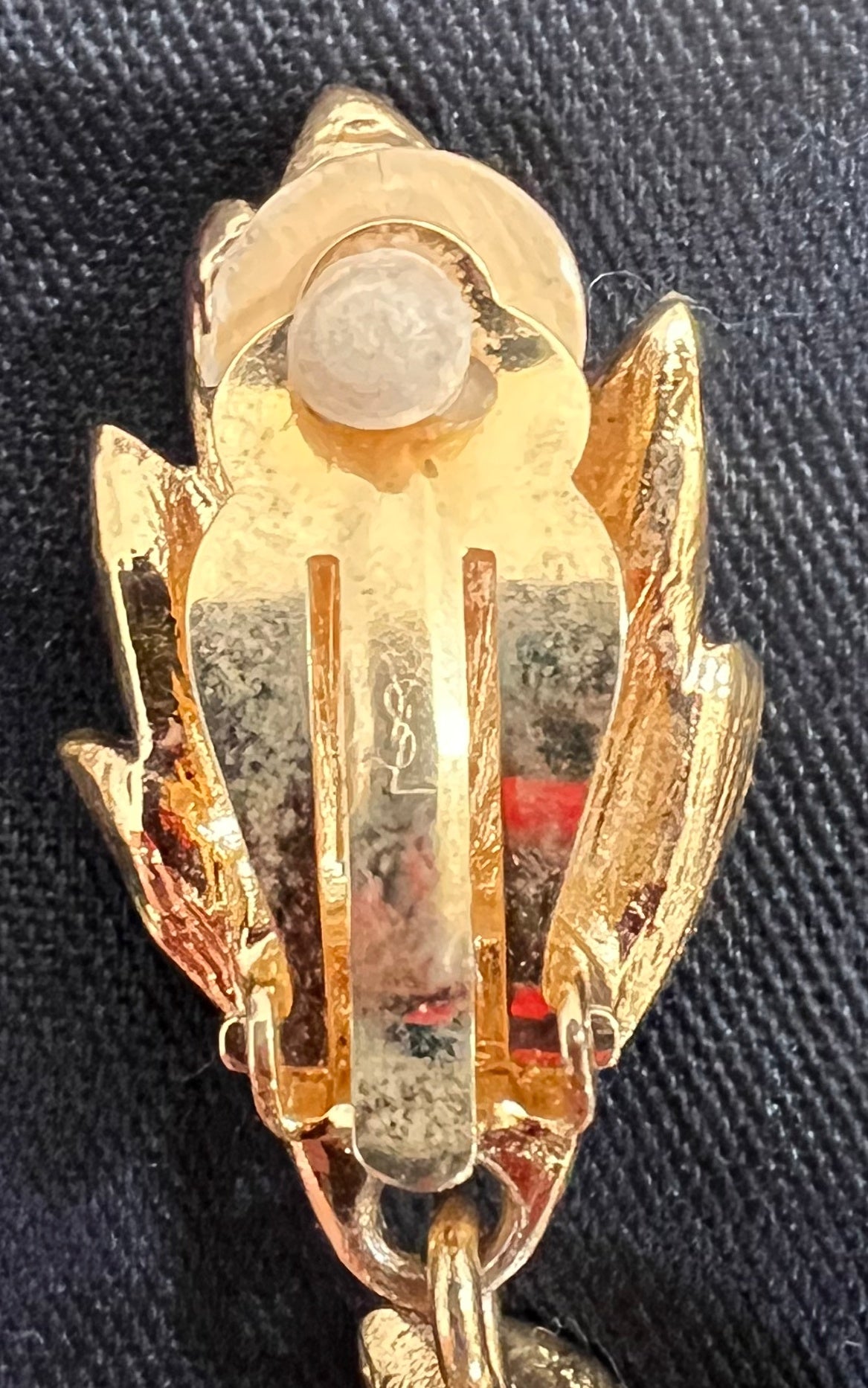 Vintage Yves Saint Laurent by Robert Gossens Clip Ons