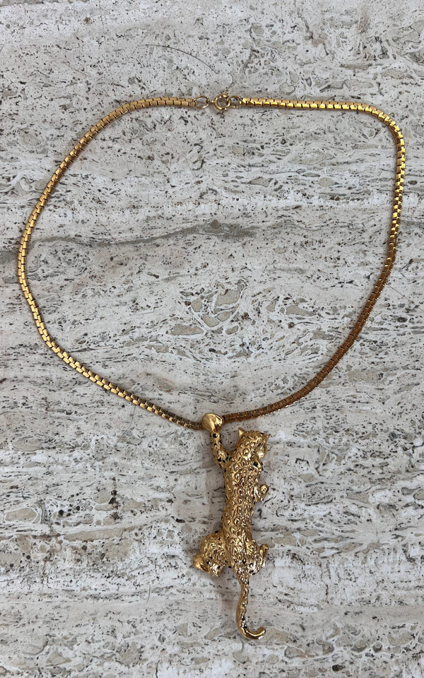 Vintage Leopard Necklace