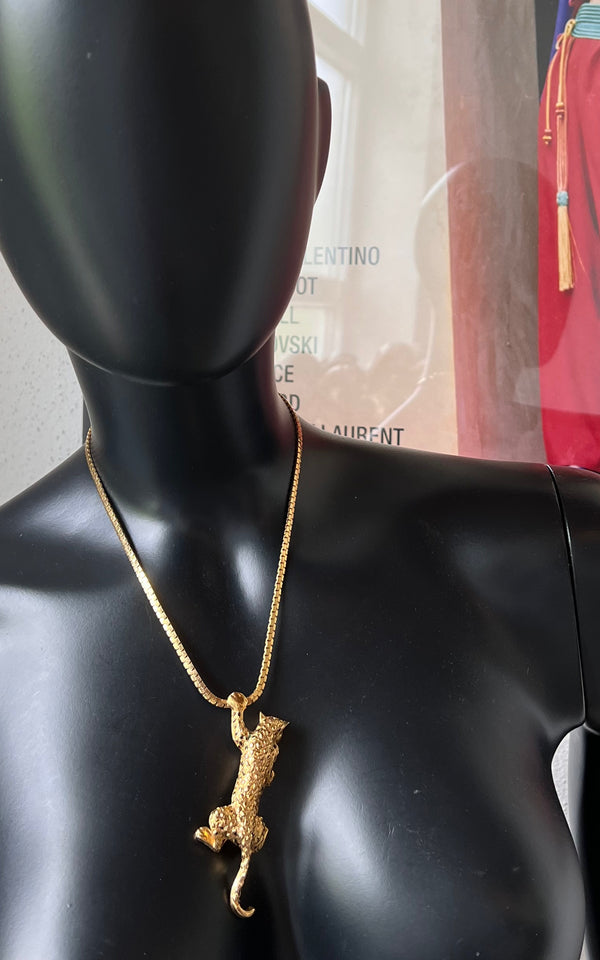 Vintage Leopard Necklace