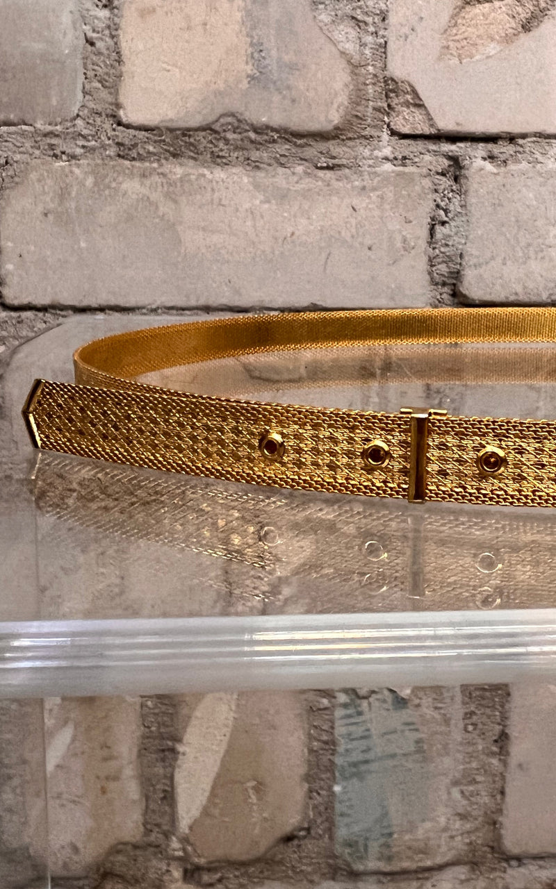 Vintage 60s Gold Metall Belt