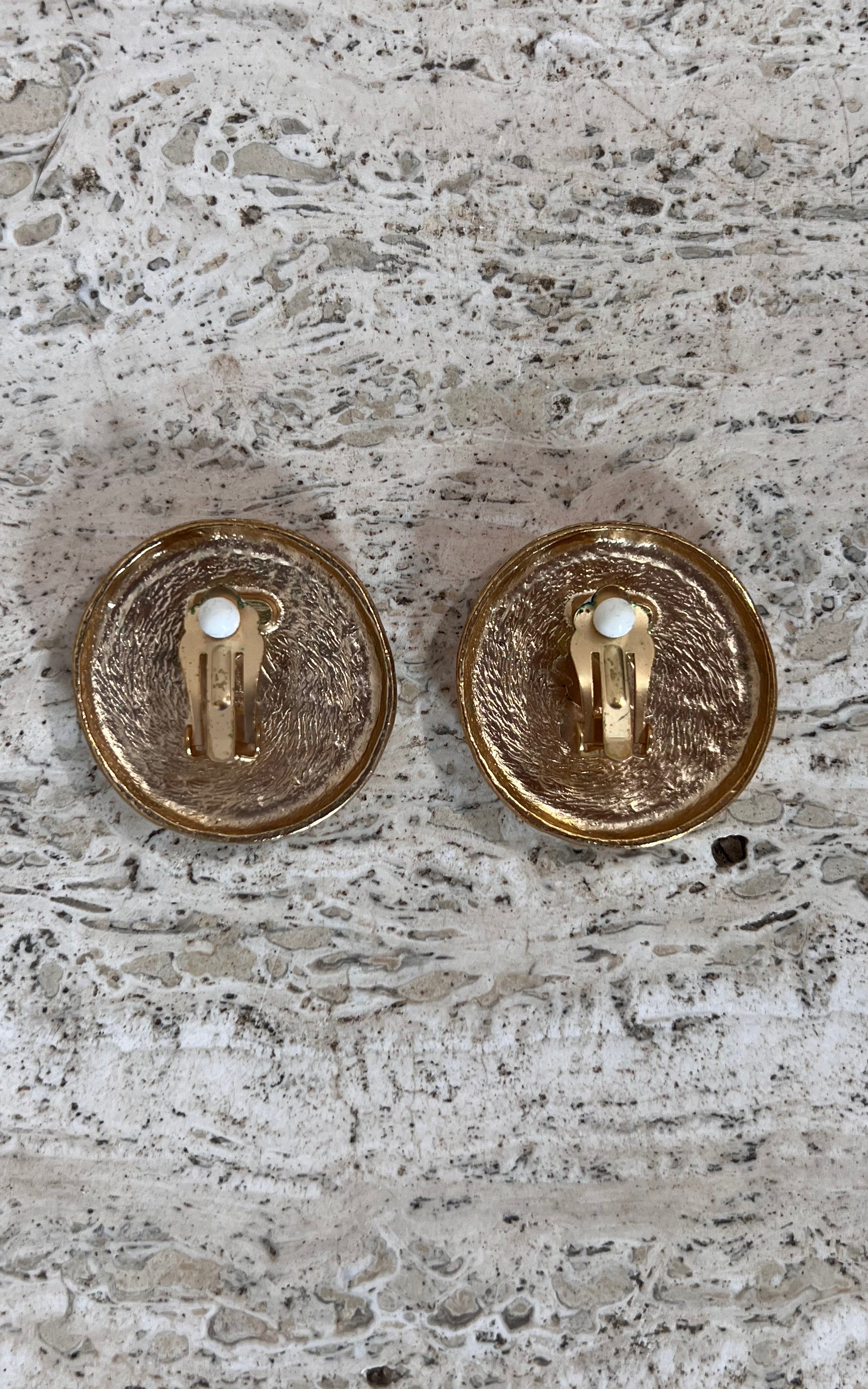 Vintage 90s Spiral Clip Ons