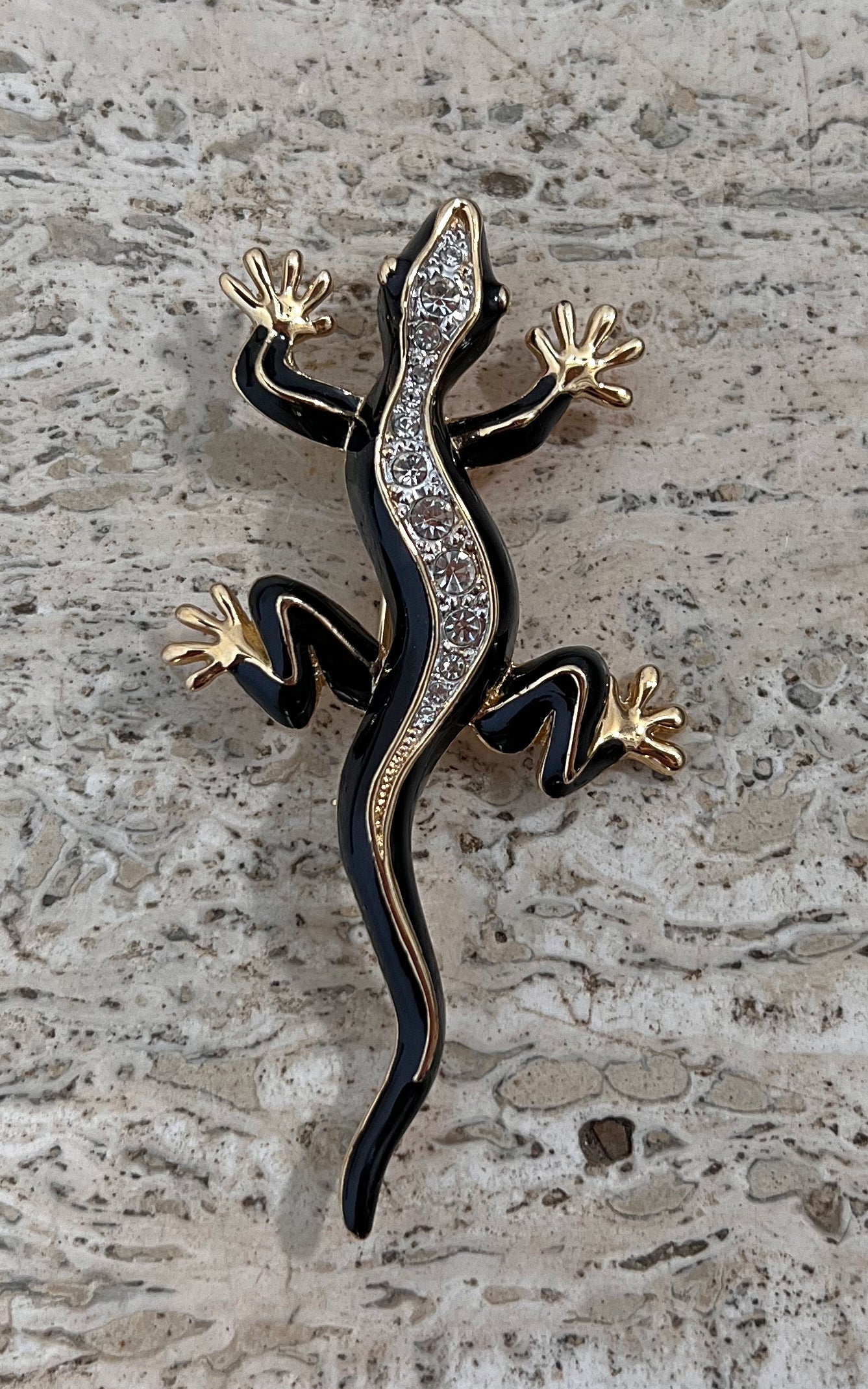Vintage 90s Salamander Brooch