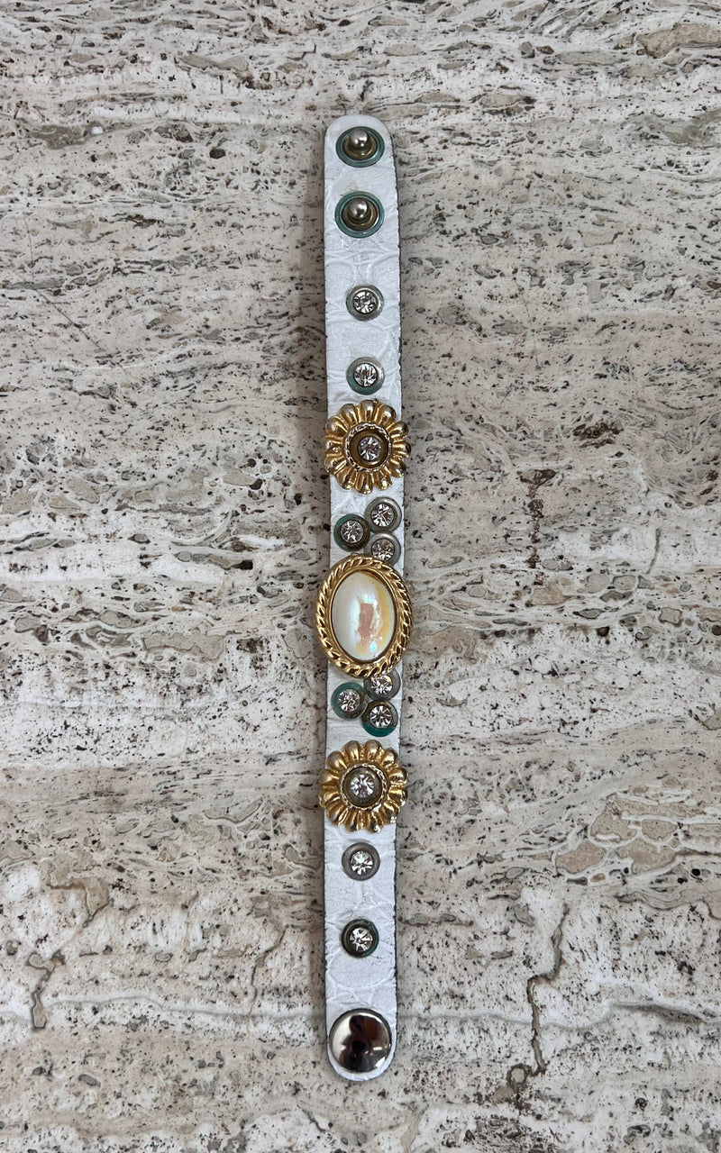 Vintage 80s Leather Bracelet