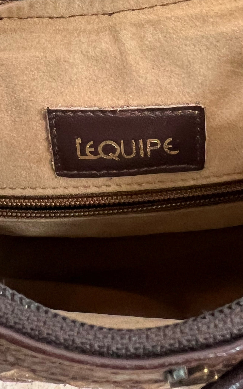 Vintage 70s LeQuipe Braided Handbag