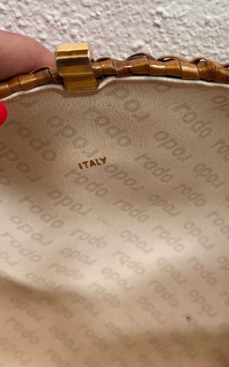 Vintage Rodo Italy Basket Bag