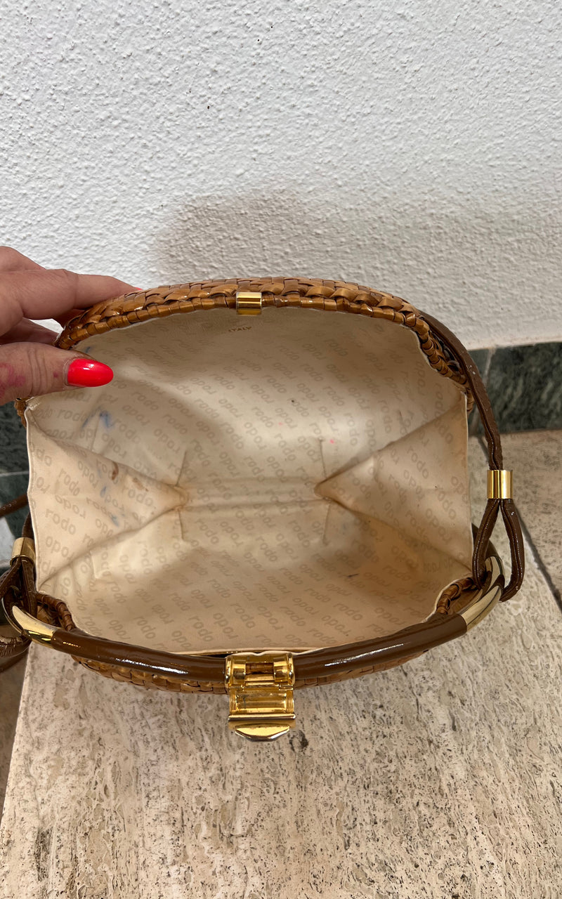 Vintage Rodo Italy Basket Bag