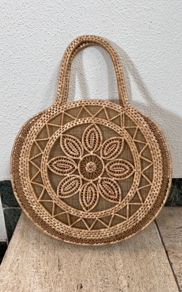 Vintage 70s Strawbag