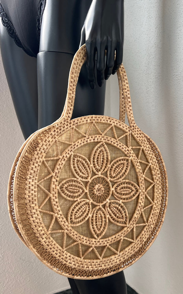 Vintage 70s Strawbag
