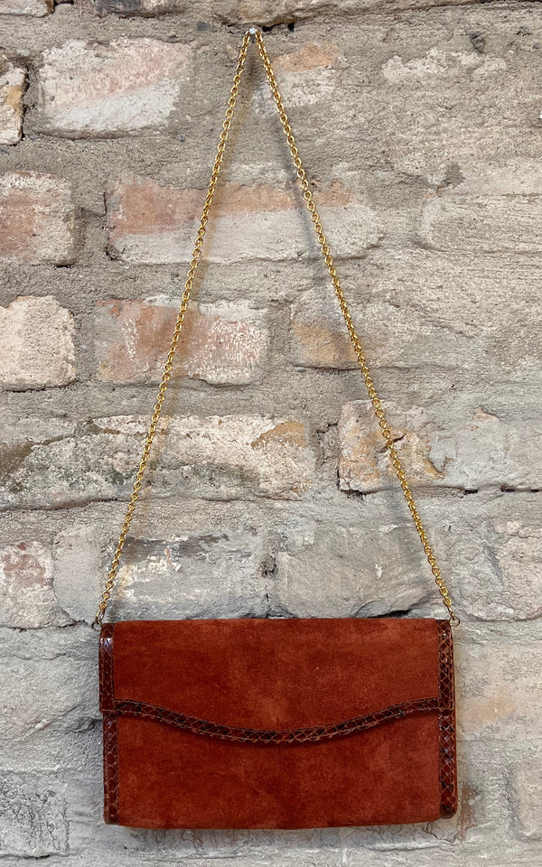 Vintage 70s Suede Bag