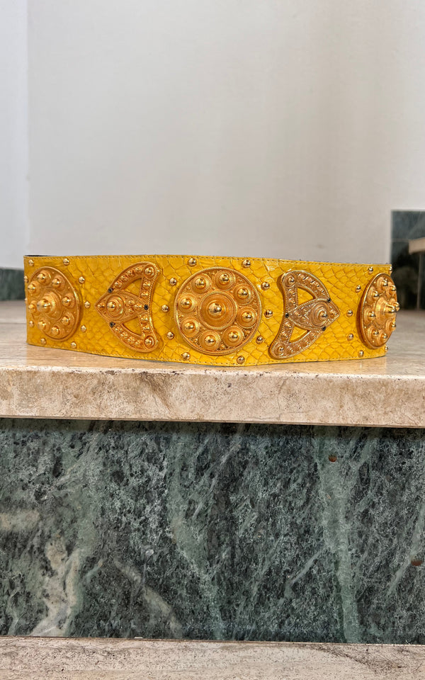 Vintage Python Skin Belt