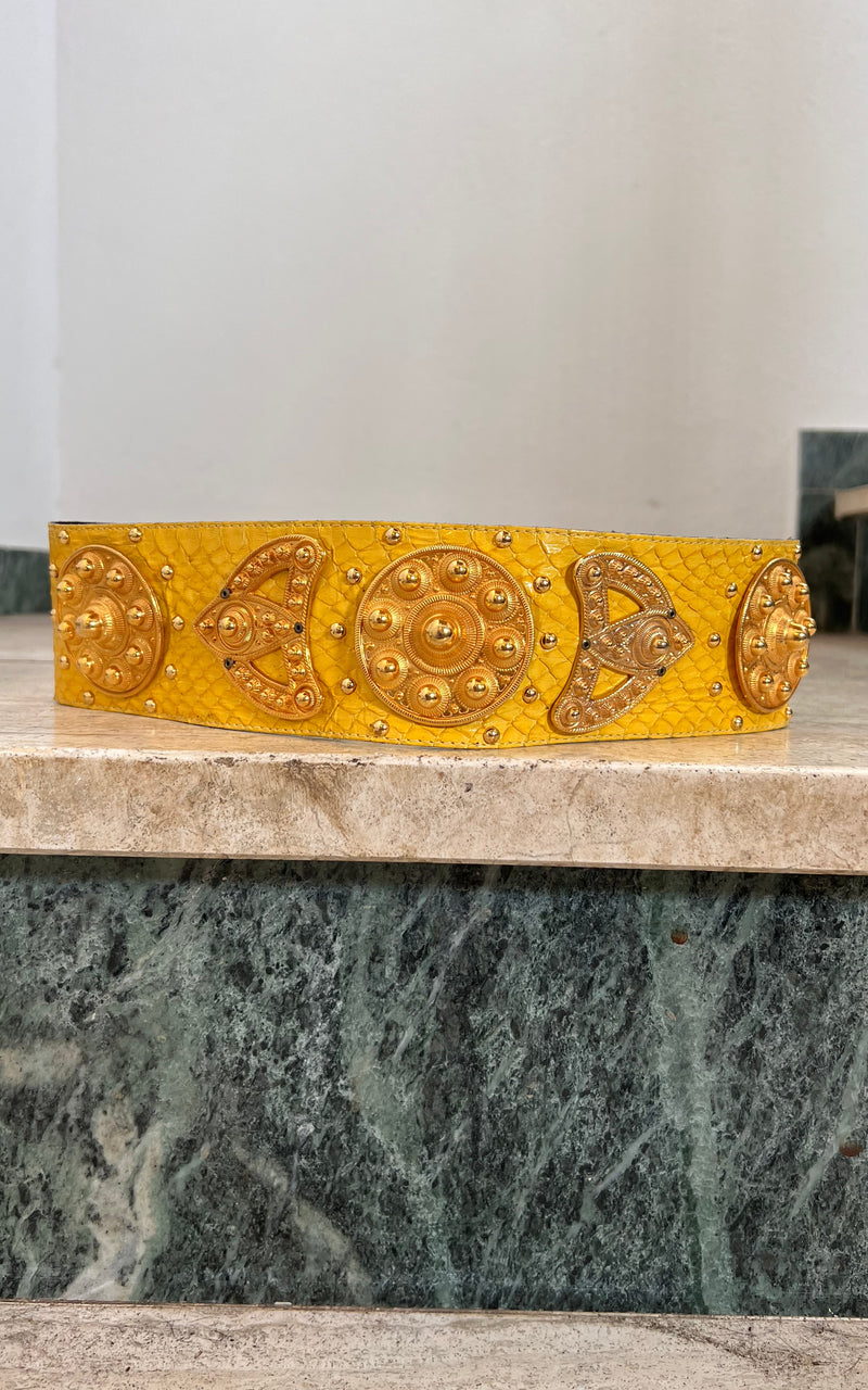 Vintage Python Skin Belt